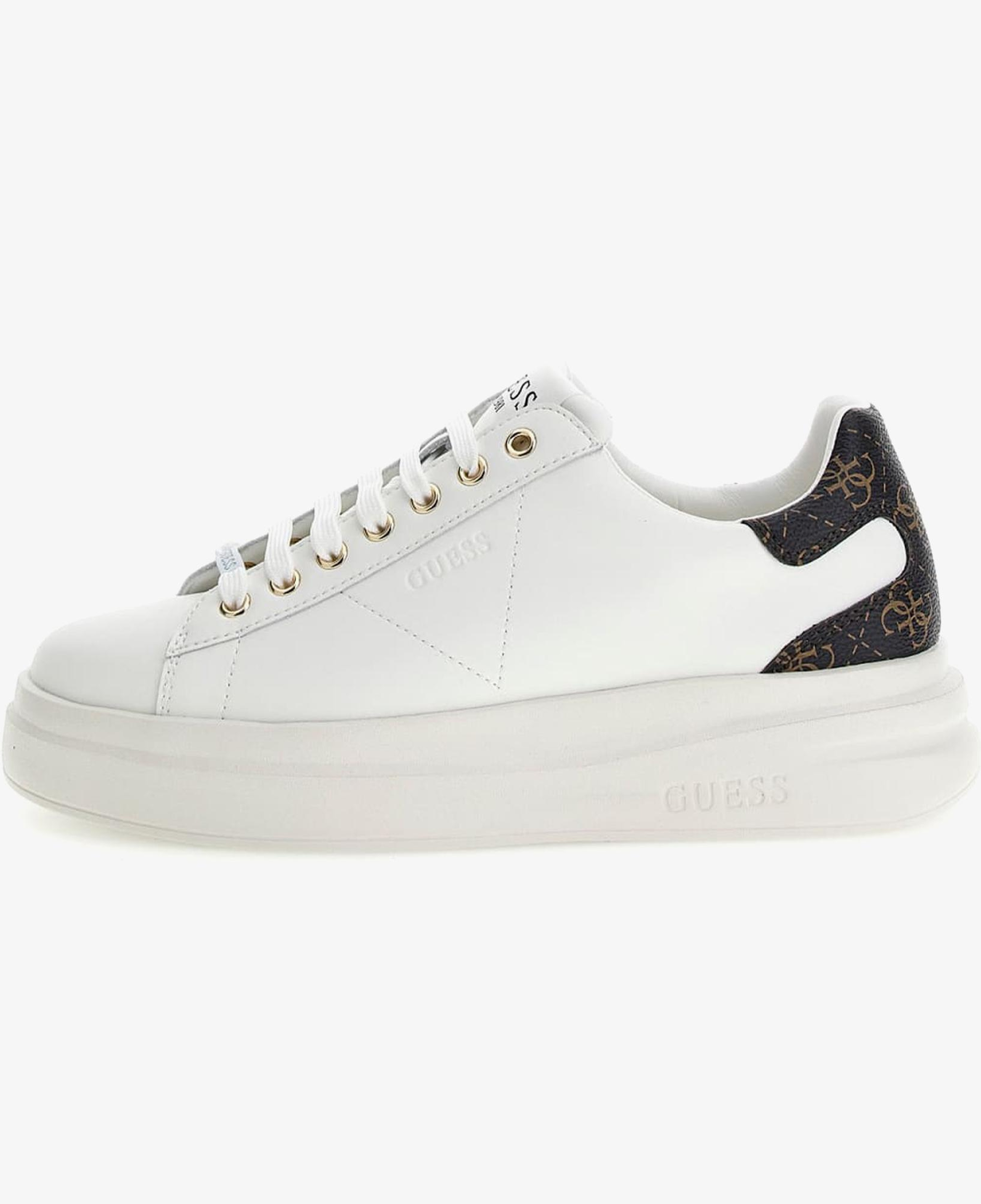 Guess Elbina Logo Kadın Beyaz Sneaker