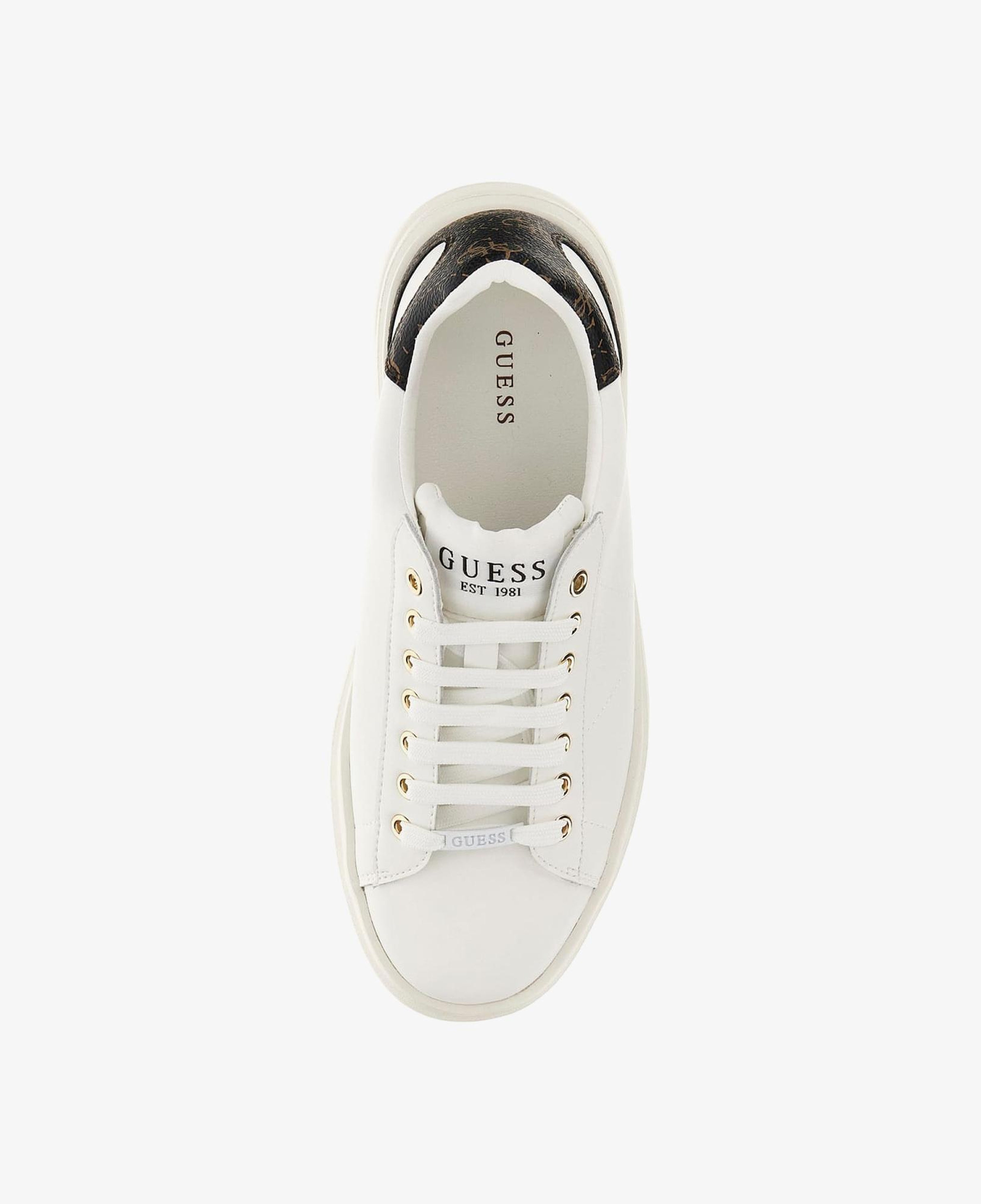 Guess Elbina Logo Kadın Beyaz Sneaker