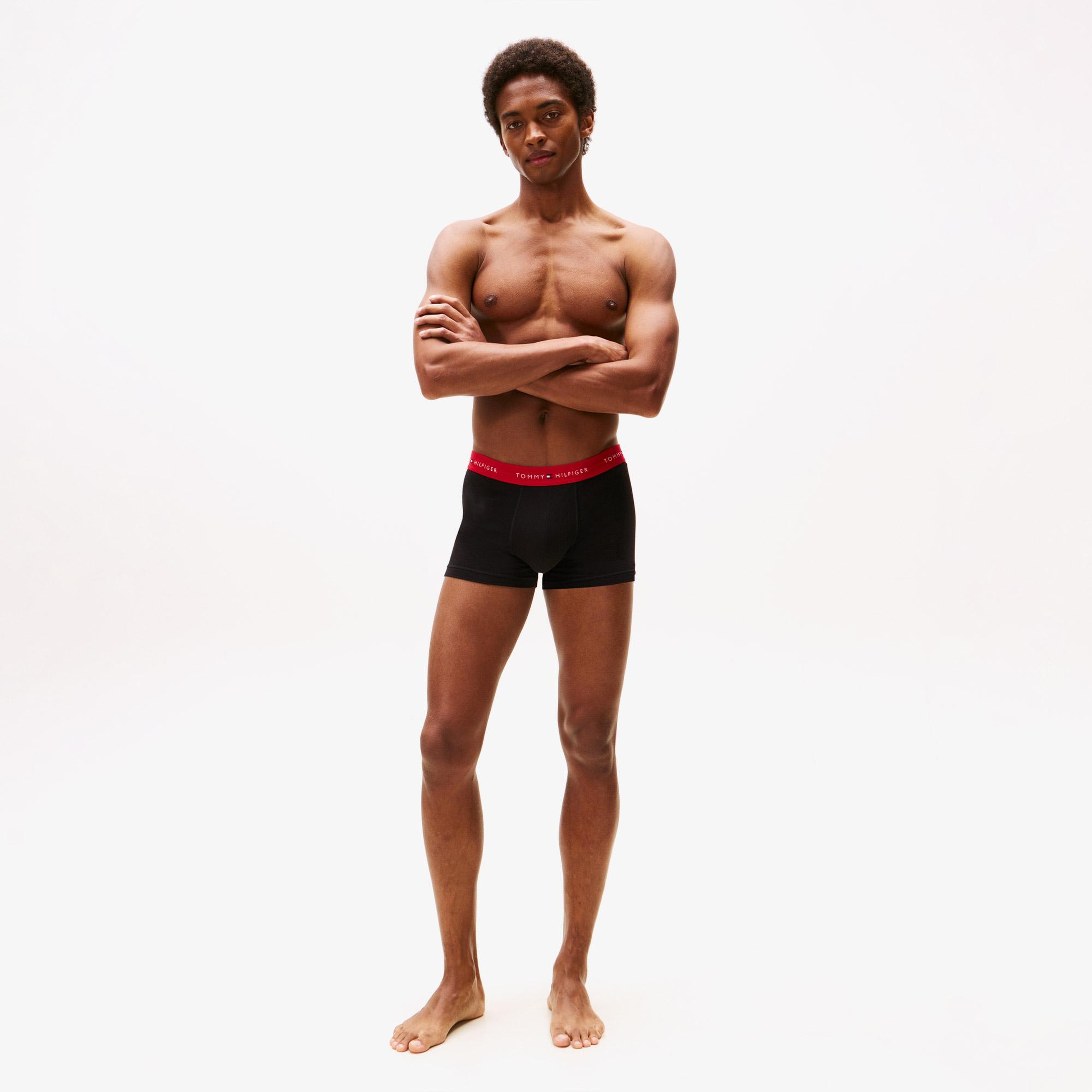 Tommy Hilfiger Trunk Erkek 3'lü Siyah Boxer