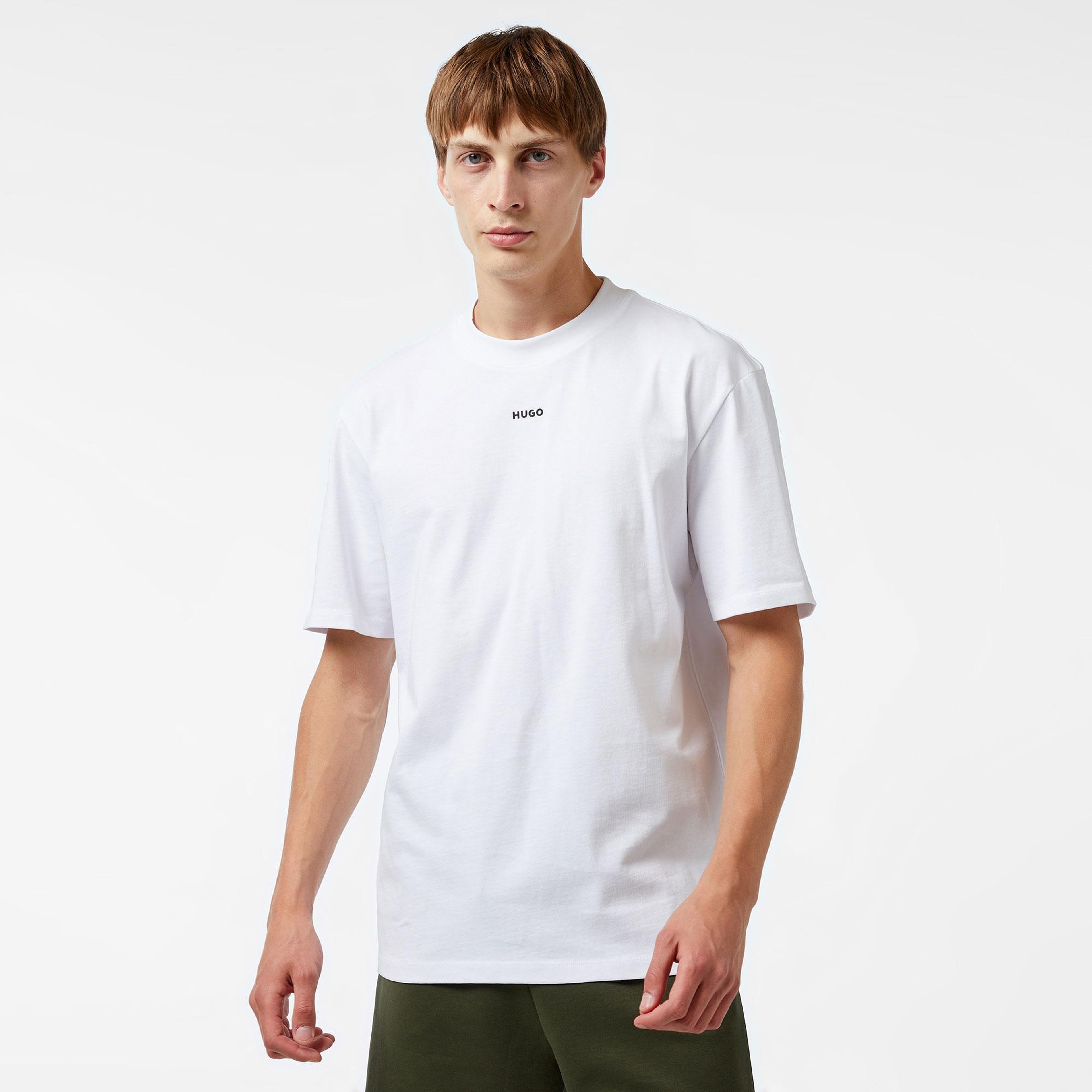 Hugo Dapolino Erkek Beyaz T-Shirt