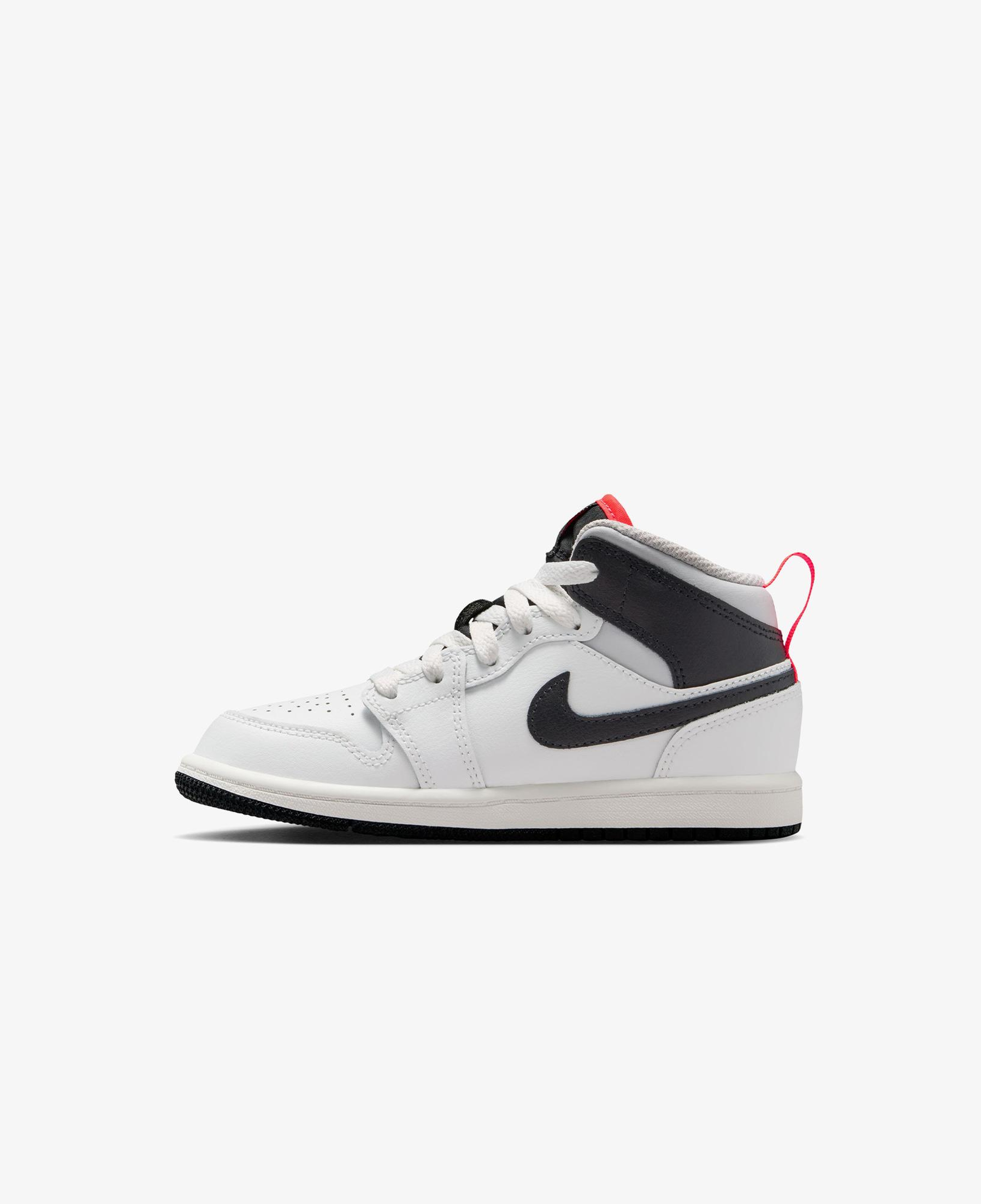 Jordan 1 Mid Çocuk Gri Spor Ayakkabı