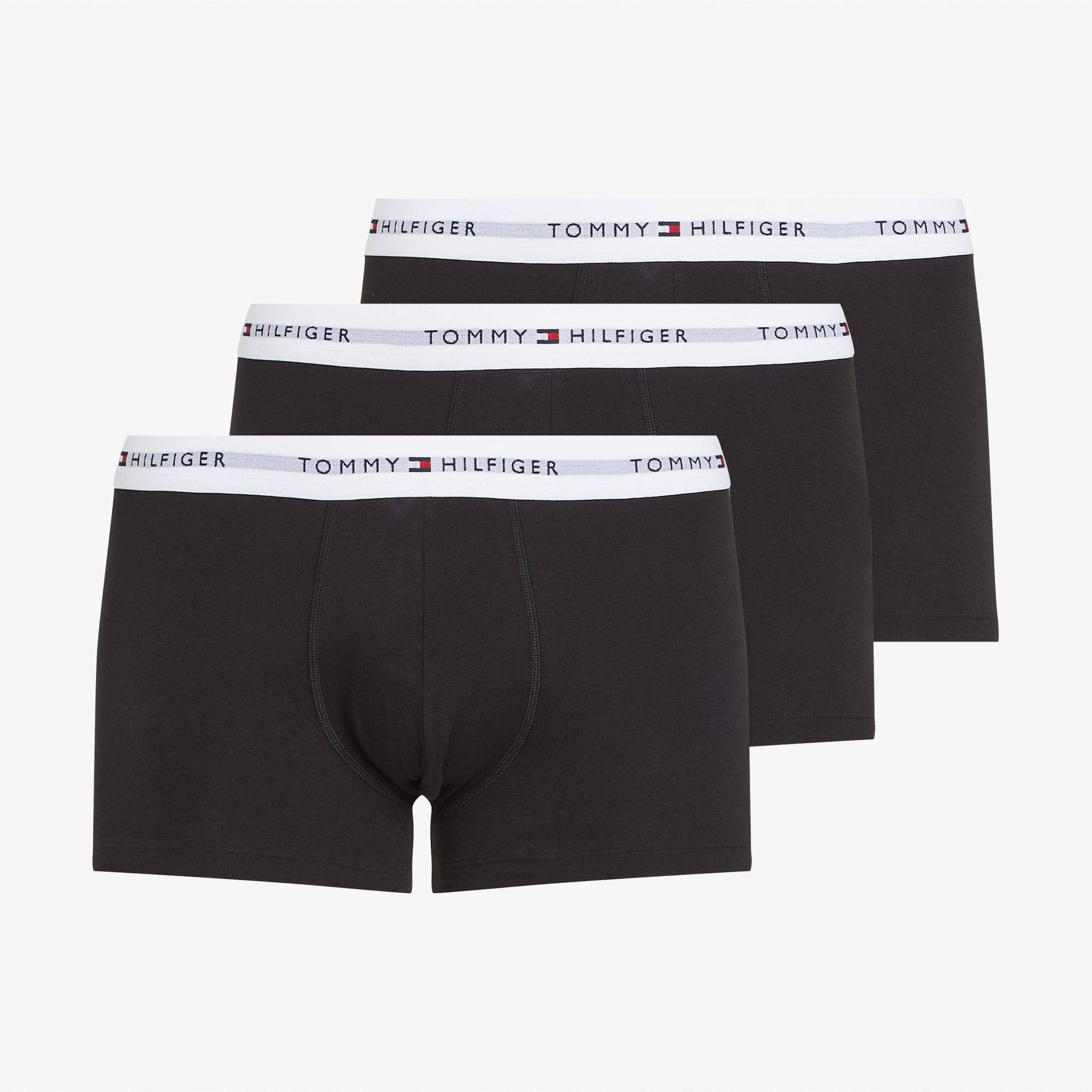Tommy Hilfiger 3'lü Trunk Erkek Siyah Boxer