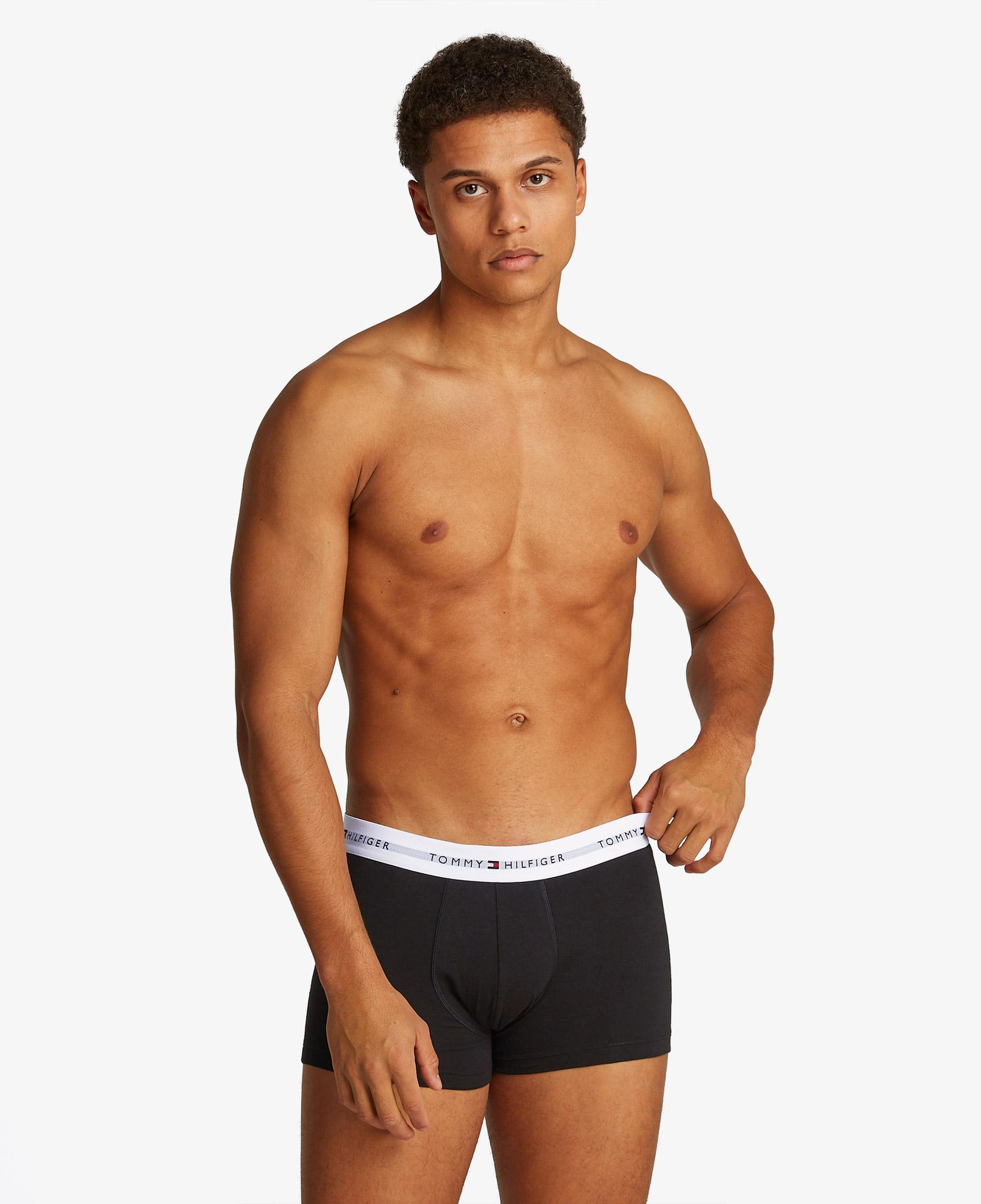 Tommy Hilfiger 3'lü Trunk Erkek Siyah Boxer