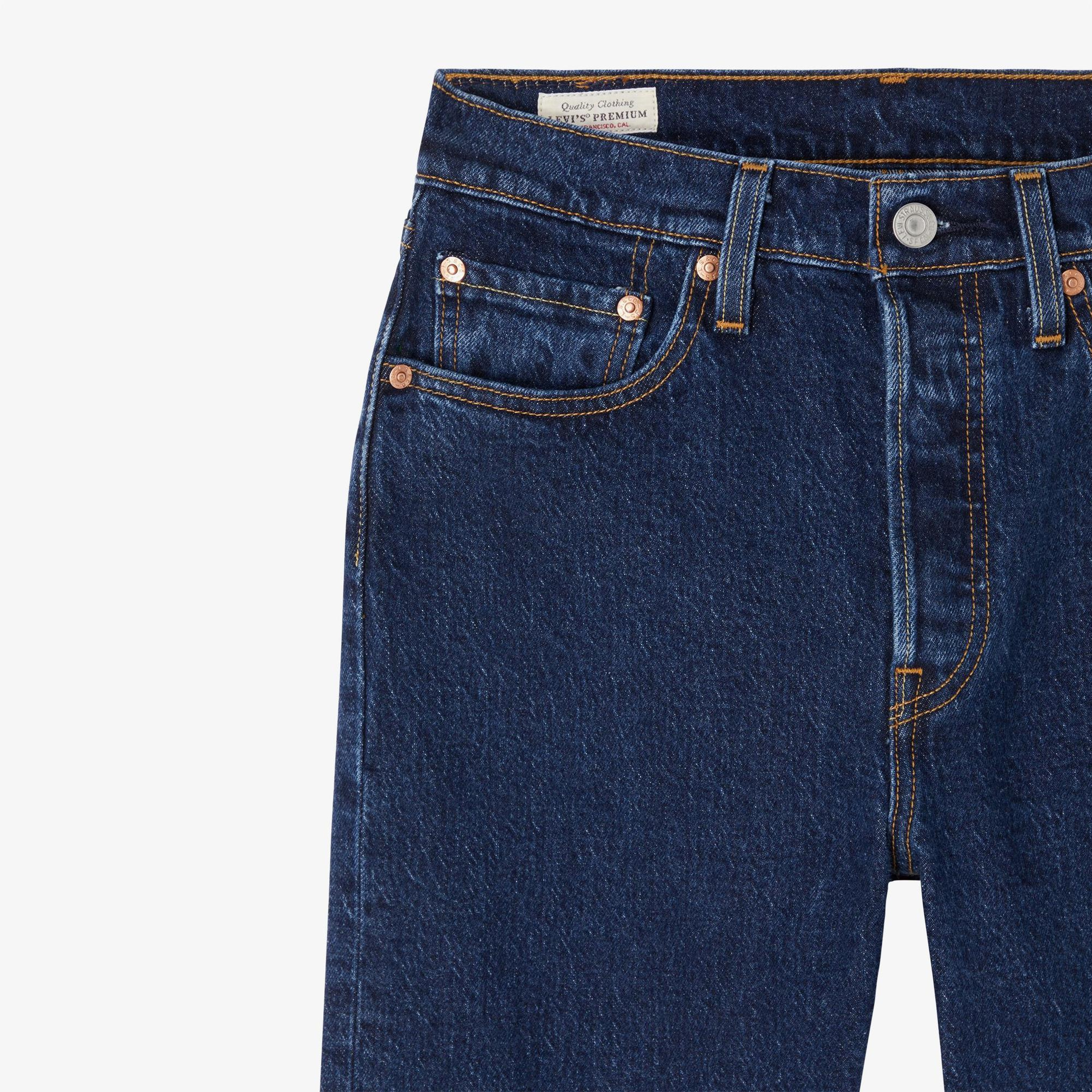 Levi's 501 Crop Salsa Stonewash Kadın Lacivert Jean