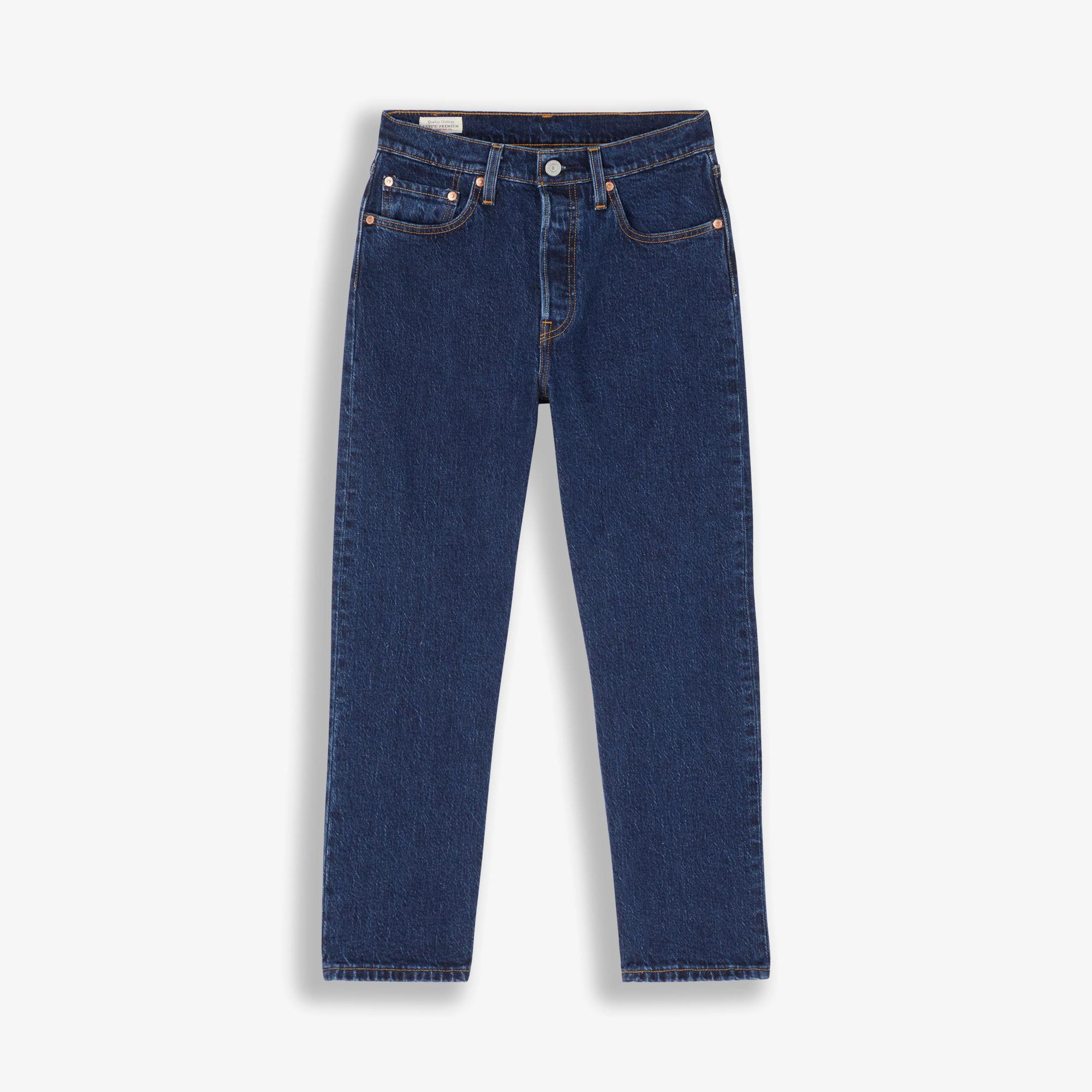 Levi's 501 Crop Salsa Stonewash Kadın Lacivert Jean