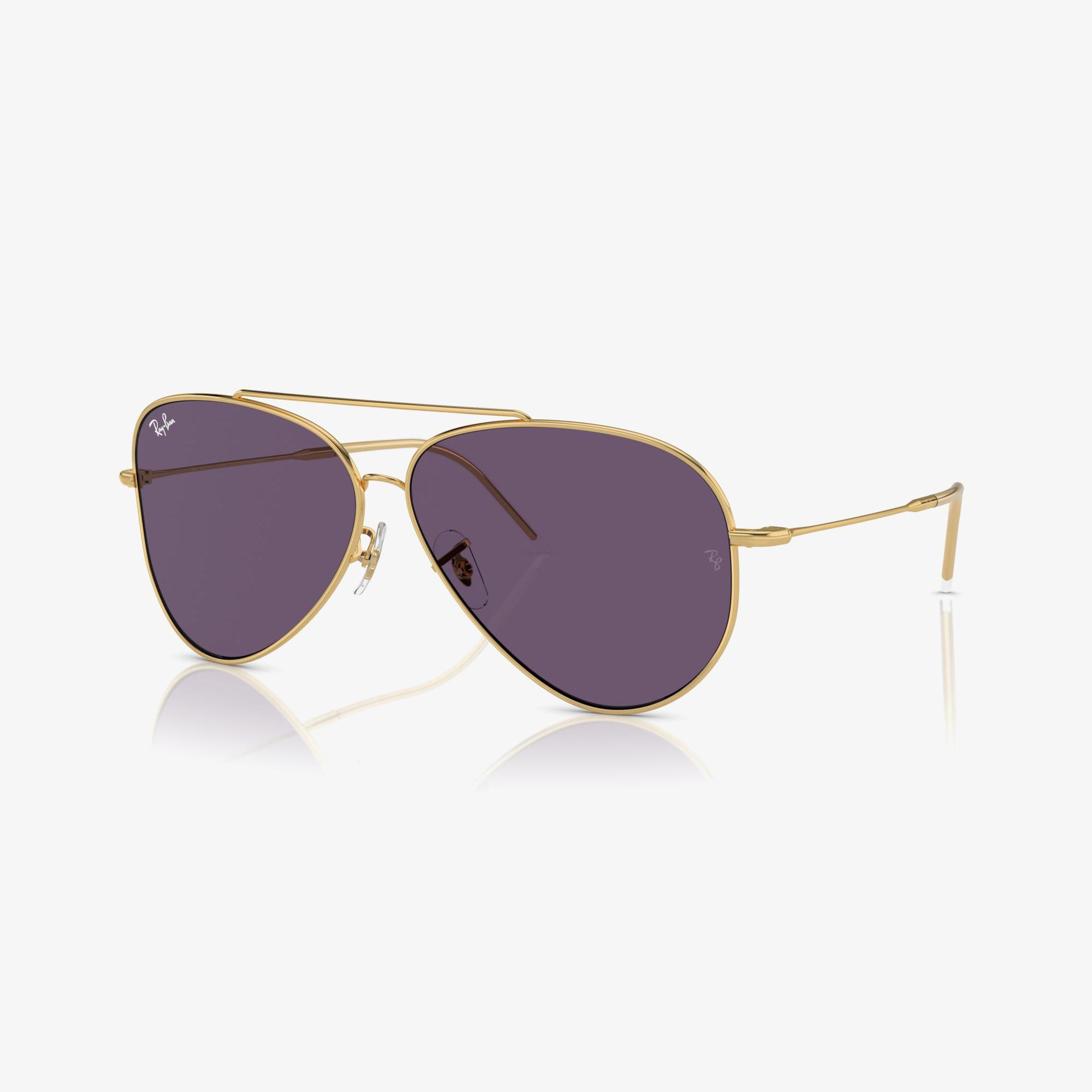 RAY-BAN Aviator Reverse Unisex Altın Rengi Güneş Gözlüğü