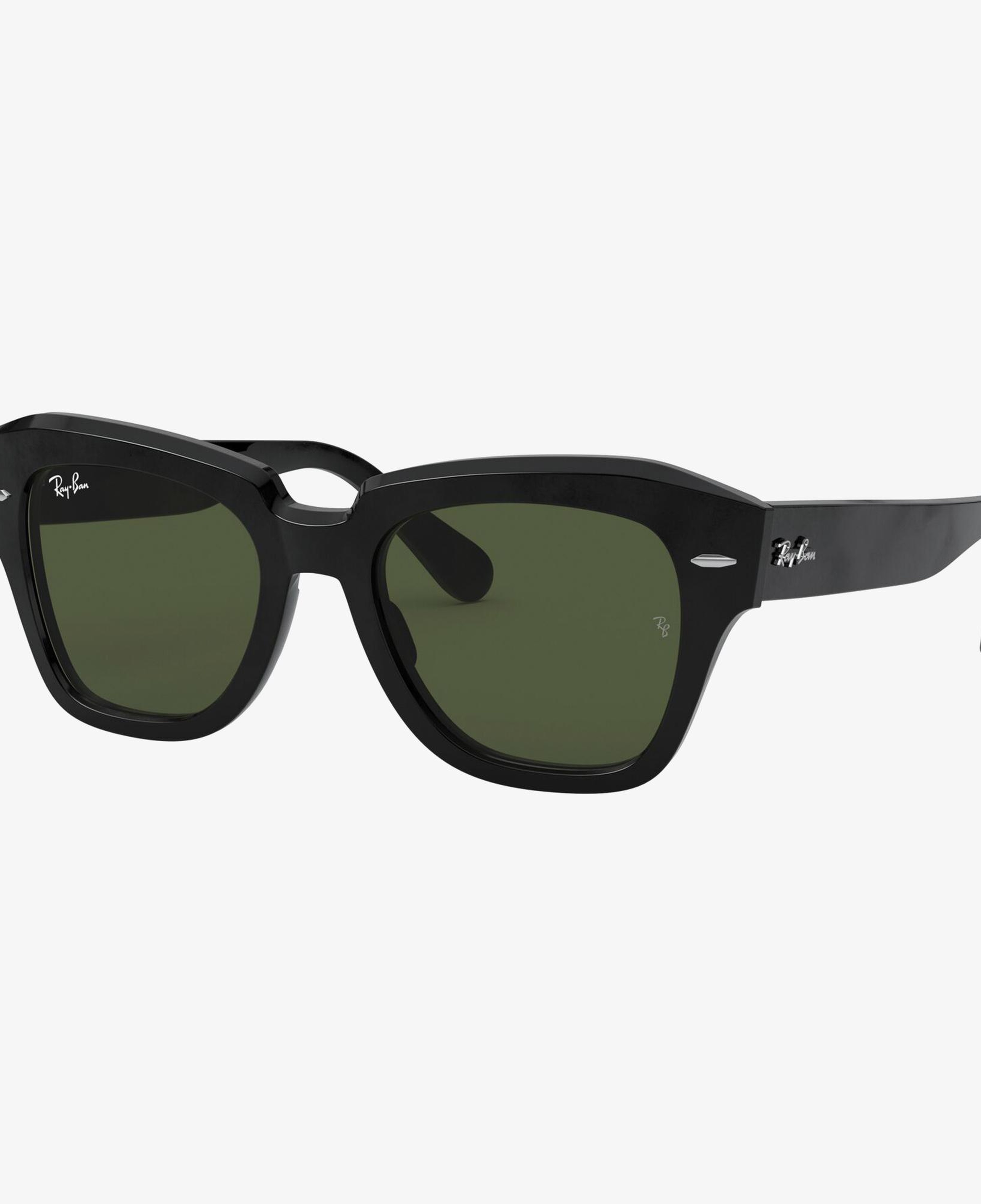 RAY-BAN 0RB2186 State Street Unisex Siyah Kare Güneş Gözlüğü