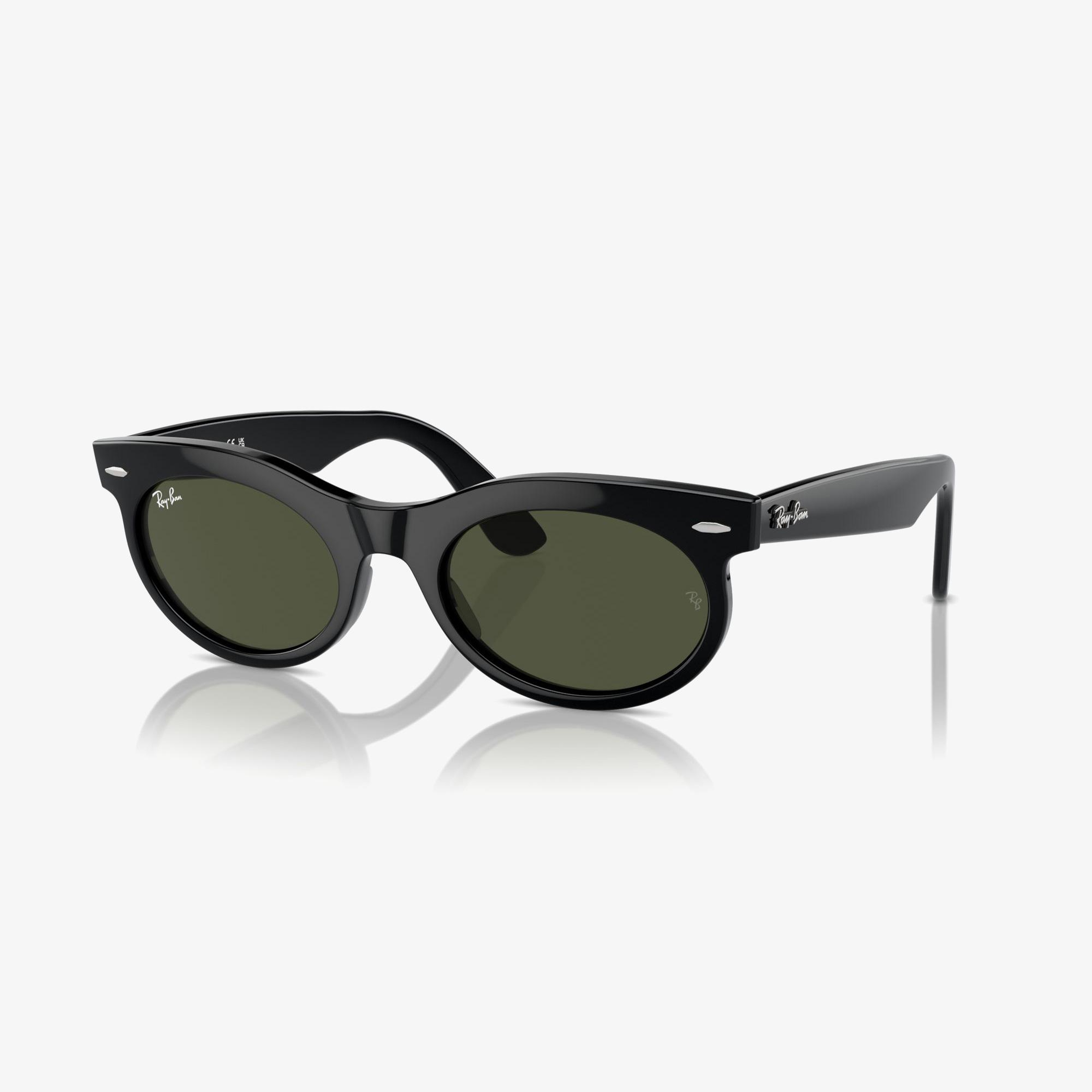 RAY-BAN Wayfarer Oval Unisex Siyah Güneş Gözlüğü