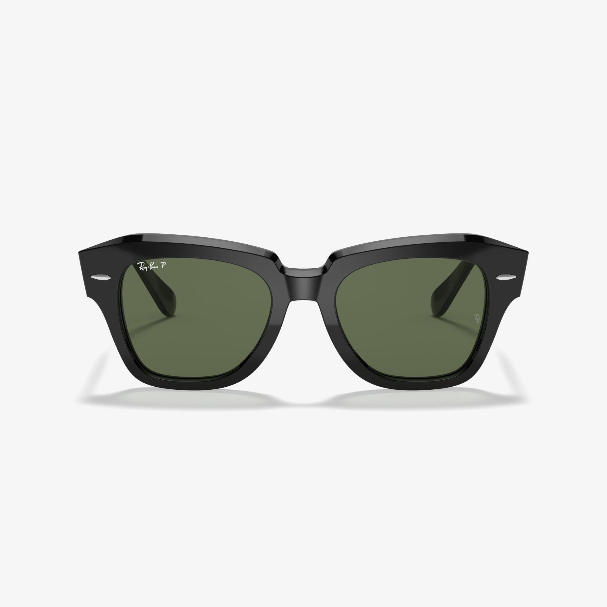 RAY-BAN 0RB2186 State Street Unisex Siyah Güneş Gözlüğü