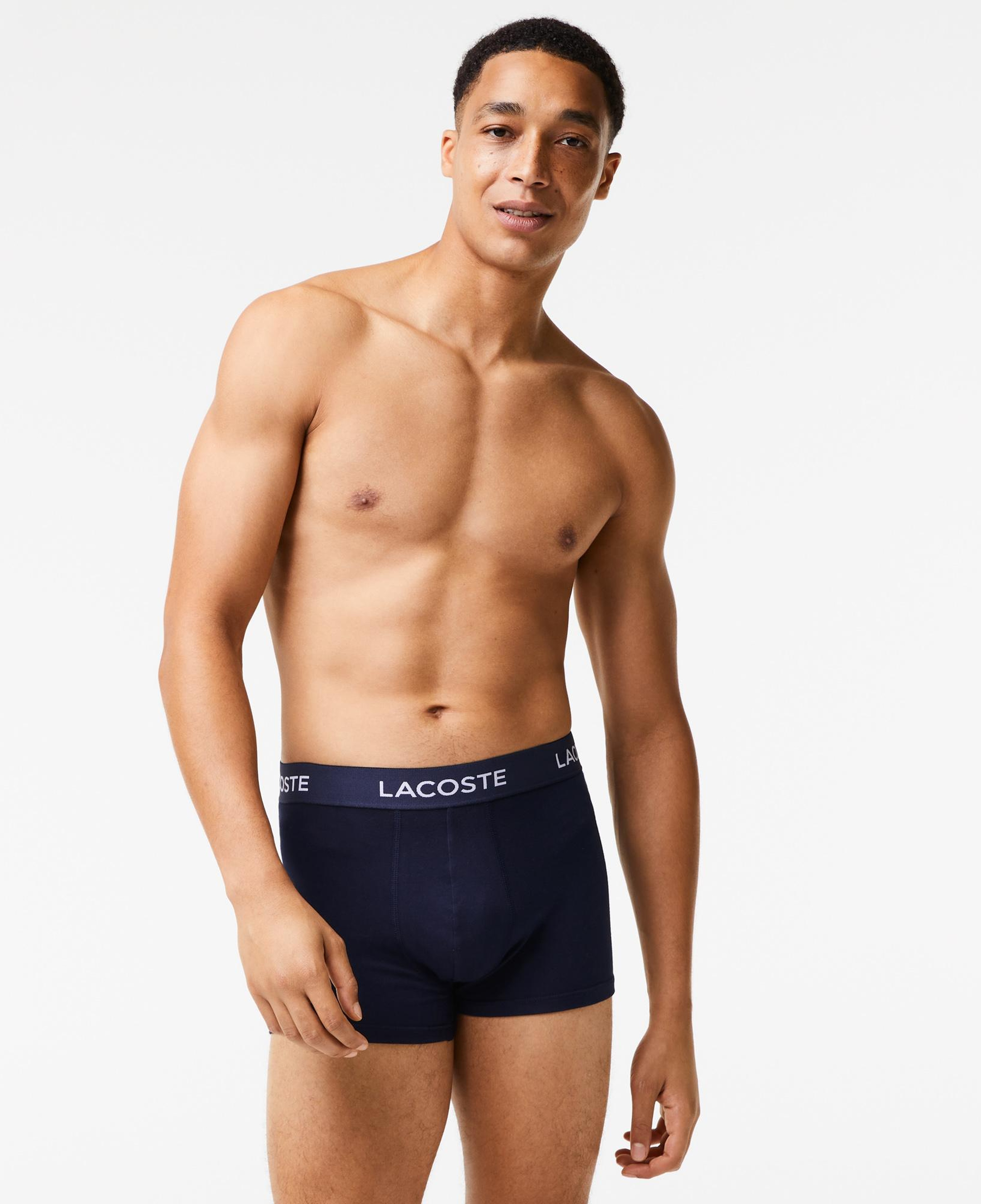 Lacoste Erkek 3'lü Lacivert Boxer