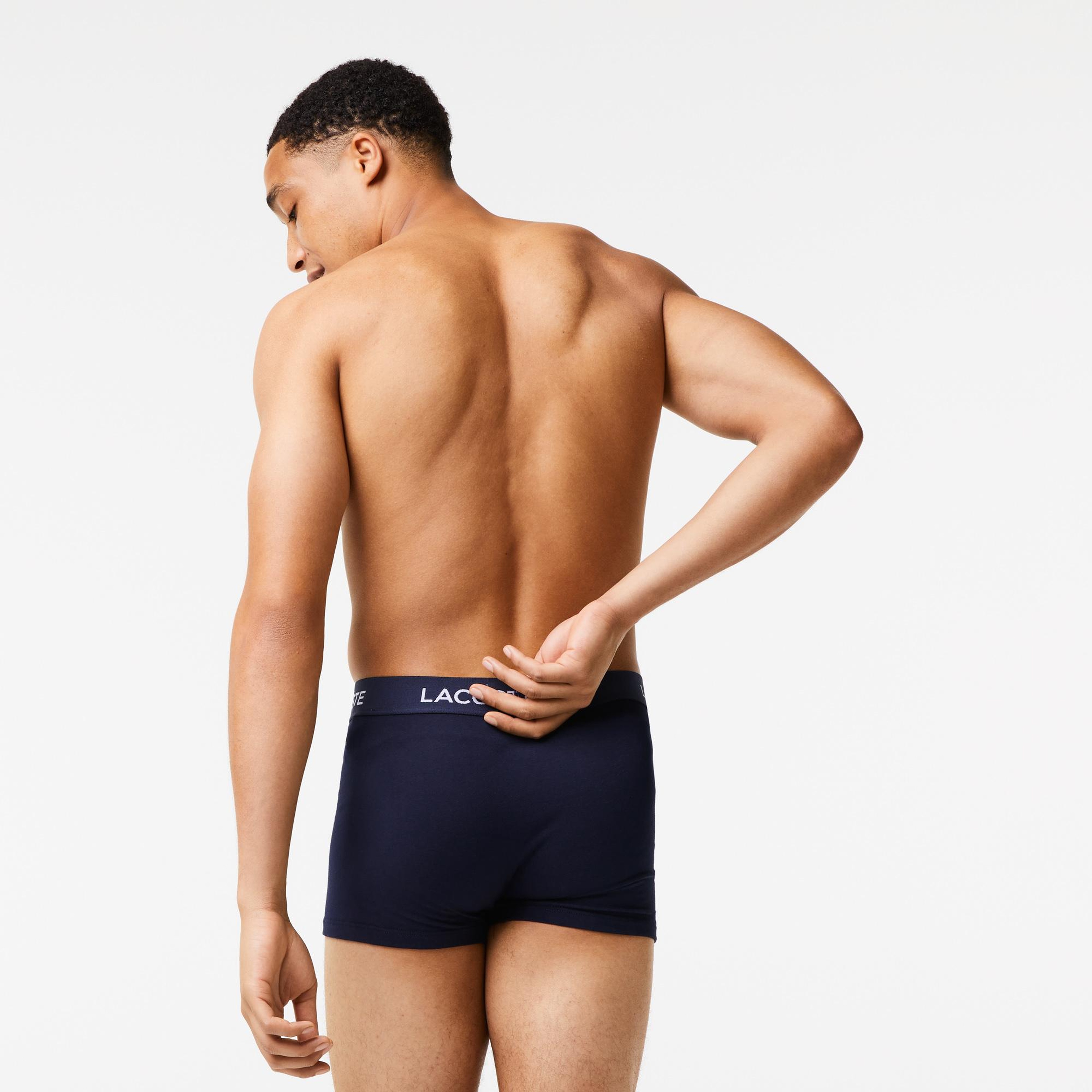 Lacoste Erkek 3'lü Lacivert Boxer