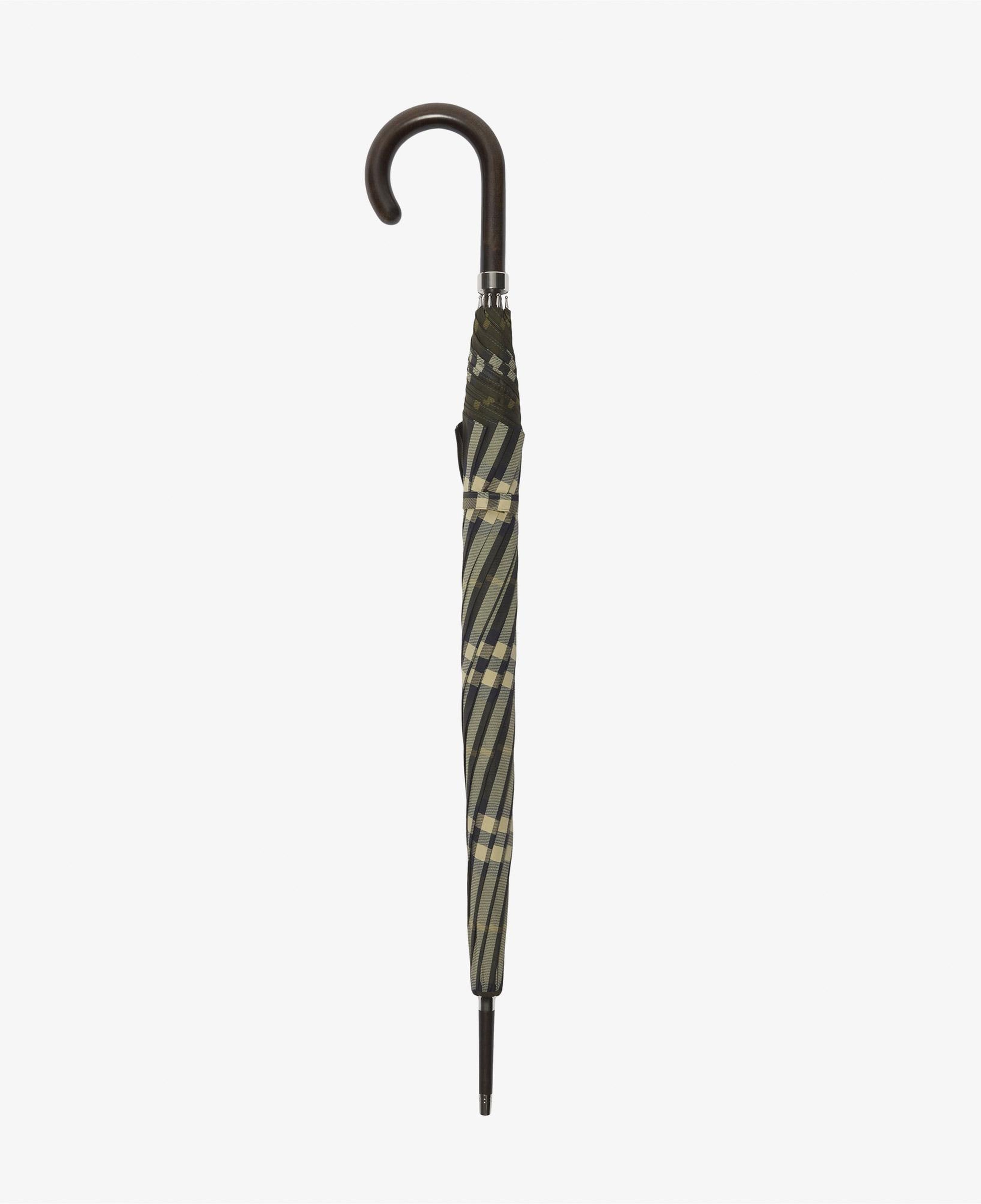 Burberry Check Nylon Pamuklu Kadın Haki Şemsiye