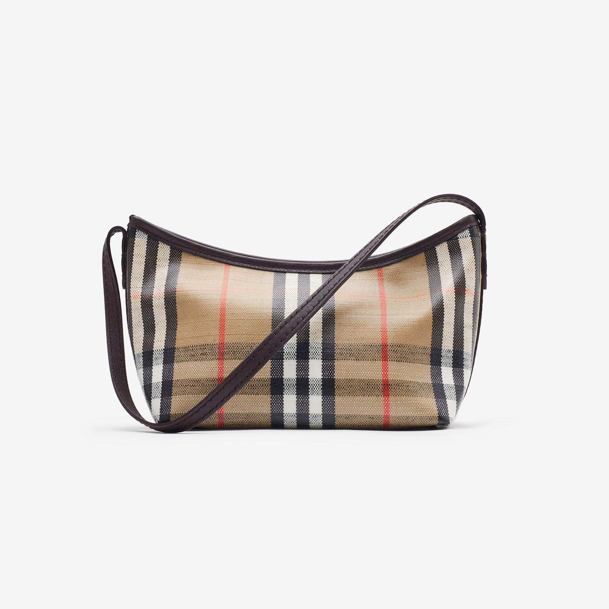 Burberry Baguette Mini Highlands Kadın Bej Omuz Çantası