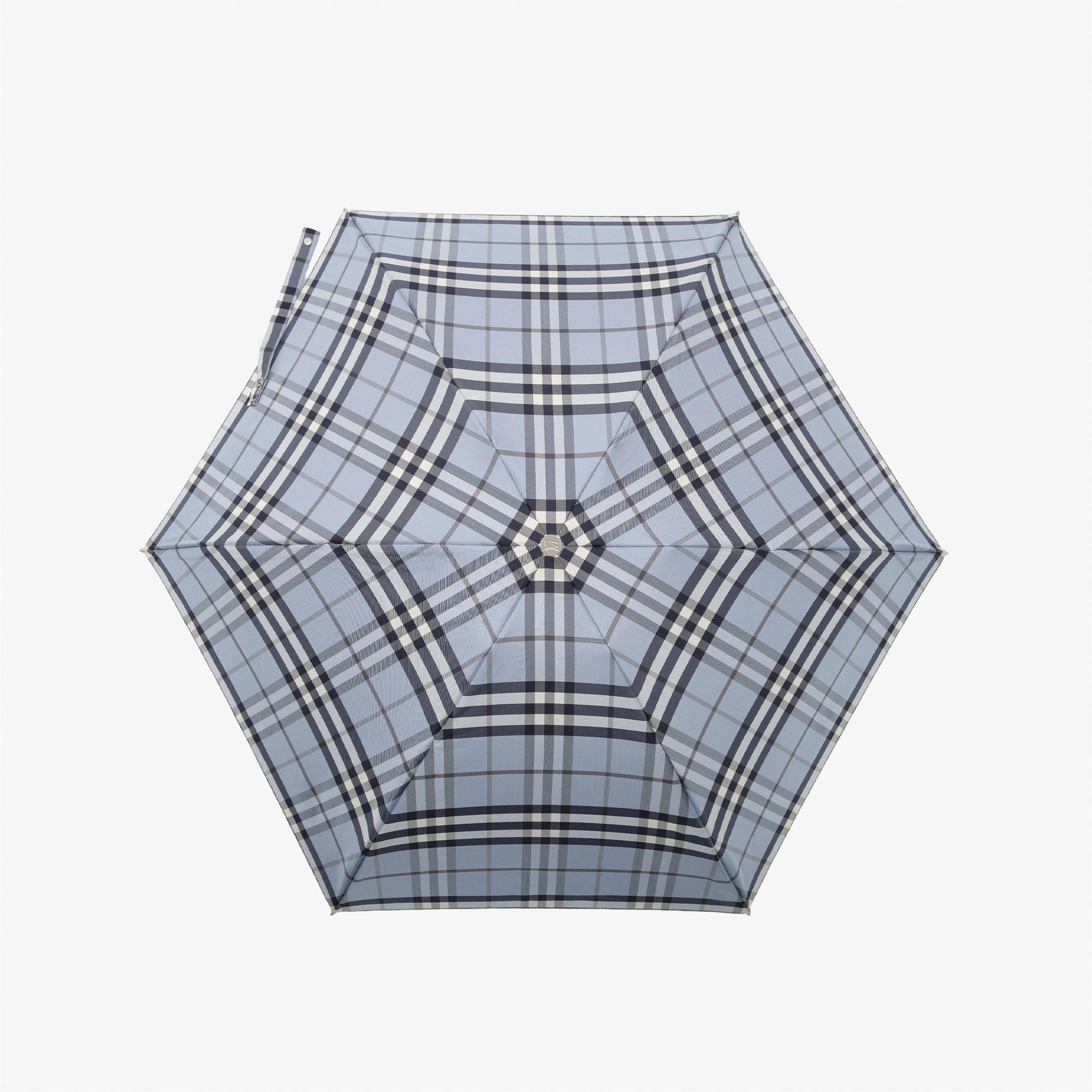 Burberry Check Compact Kadın Mavi Şemsiye