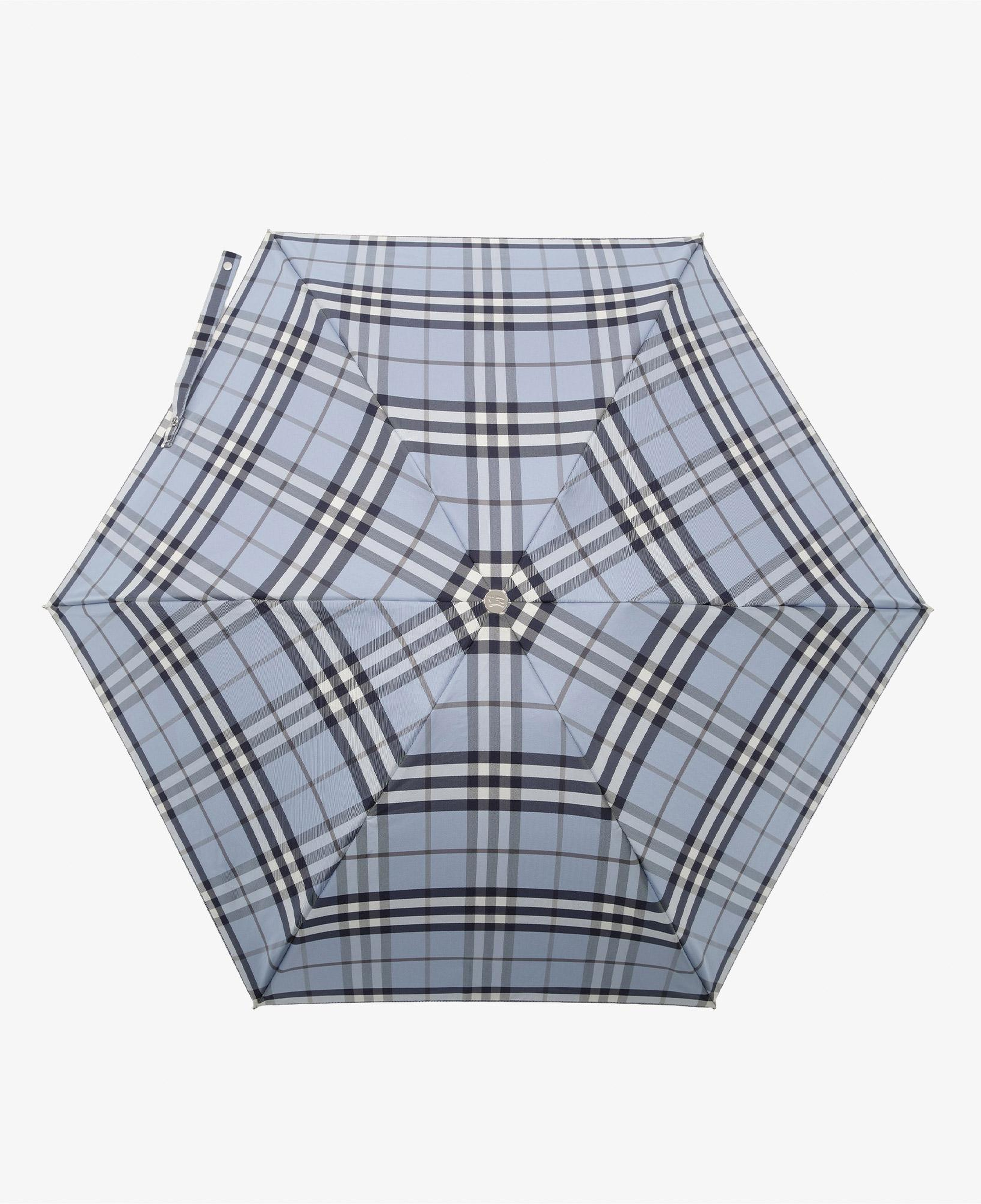 Burberry Check Compact Kadın Mavi Şemsiye