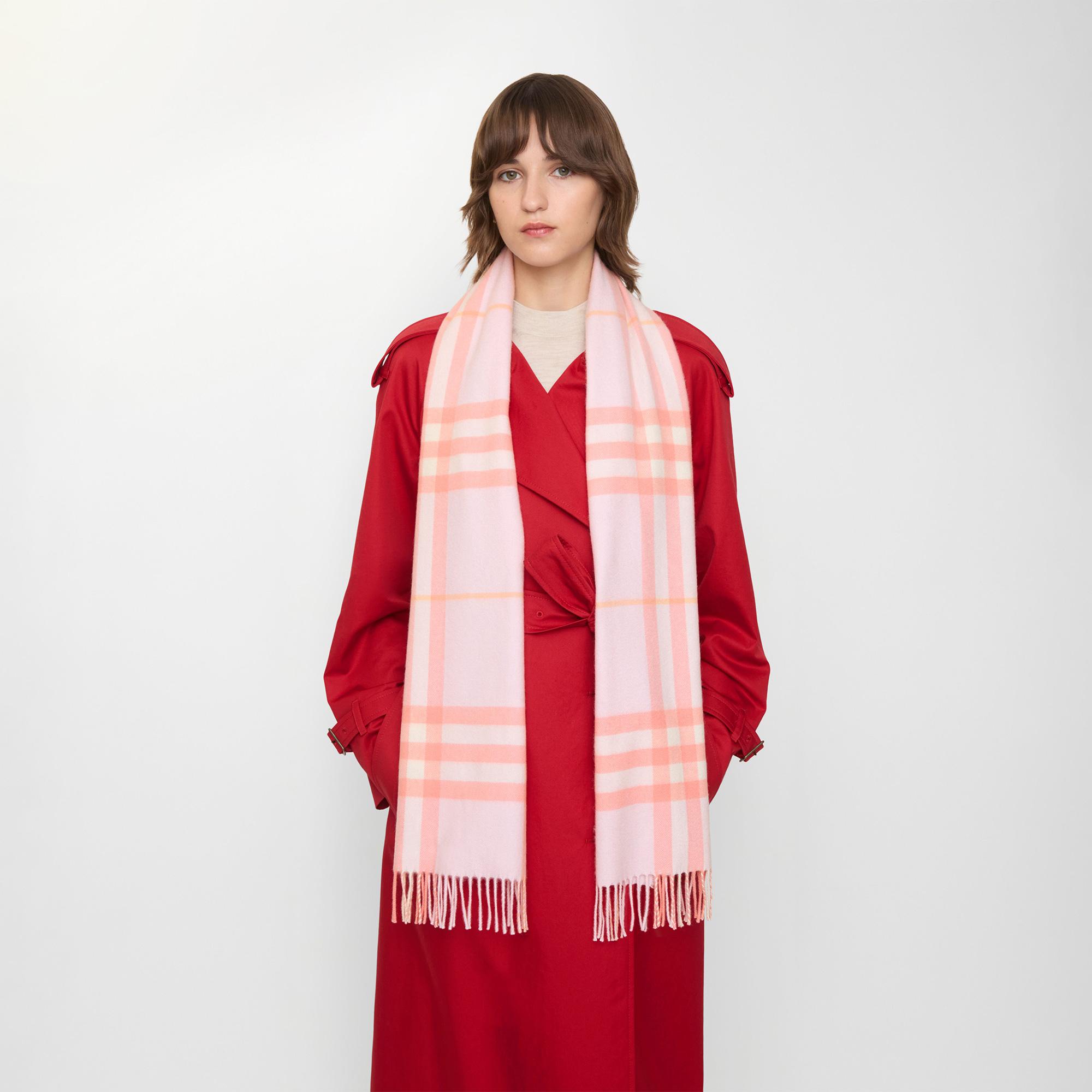 Burberry Gıant Check Kadın Pembe Atkı