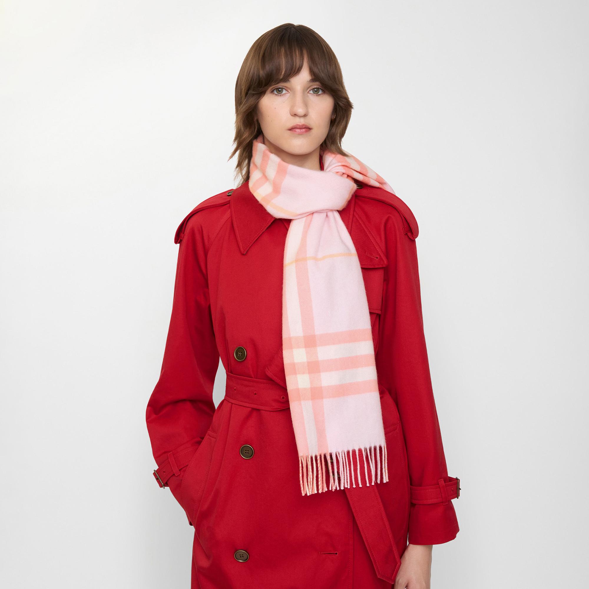 Burberry Gıant Check Kadın Pembe Atkı