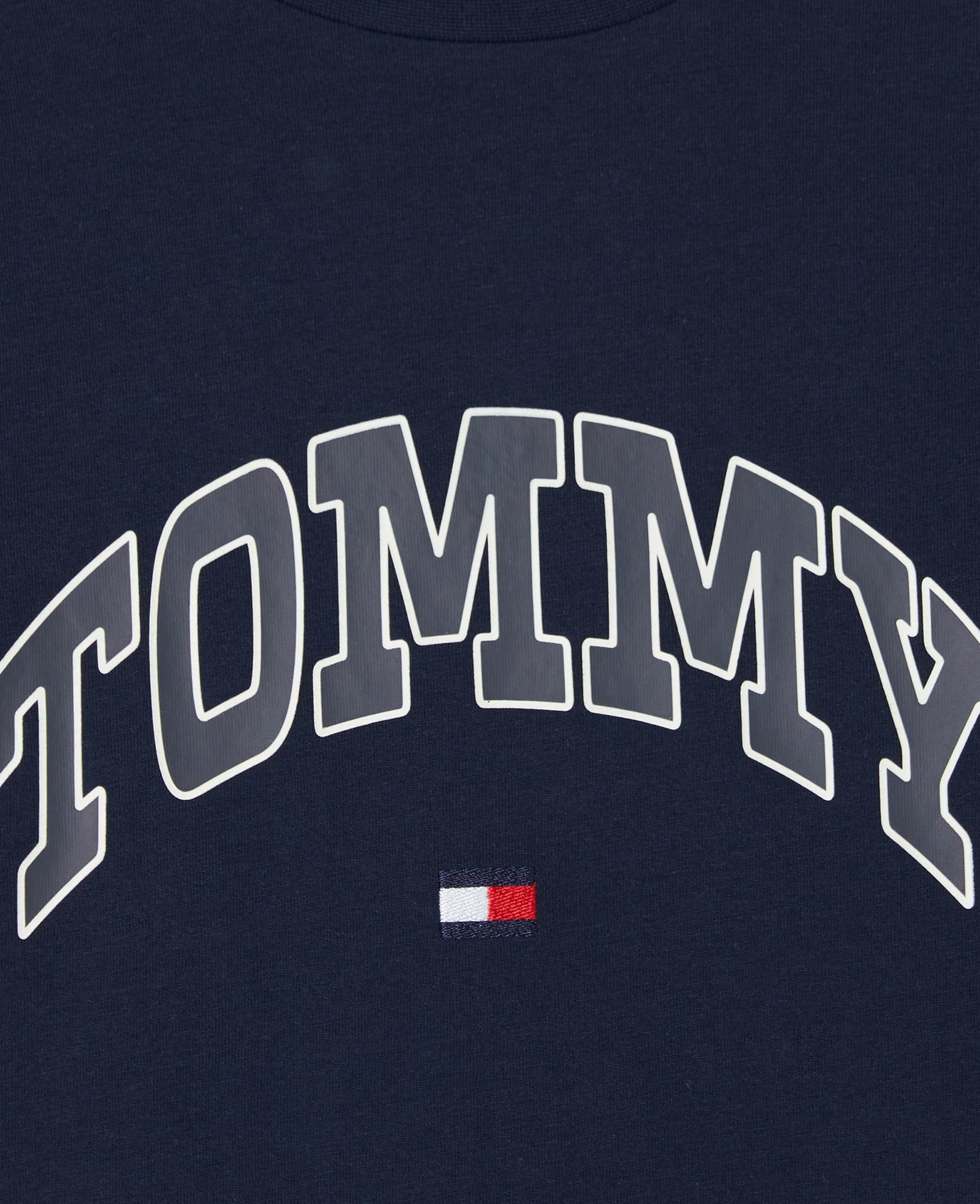Tommy Hilfiger Varsity Raised Print Çocuk Lacivert T-Shirt