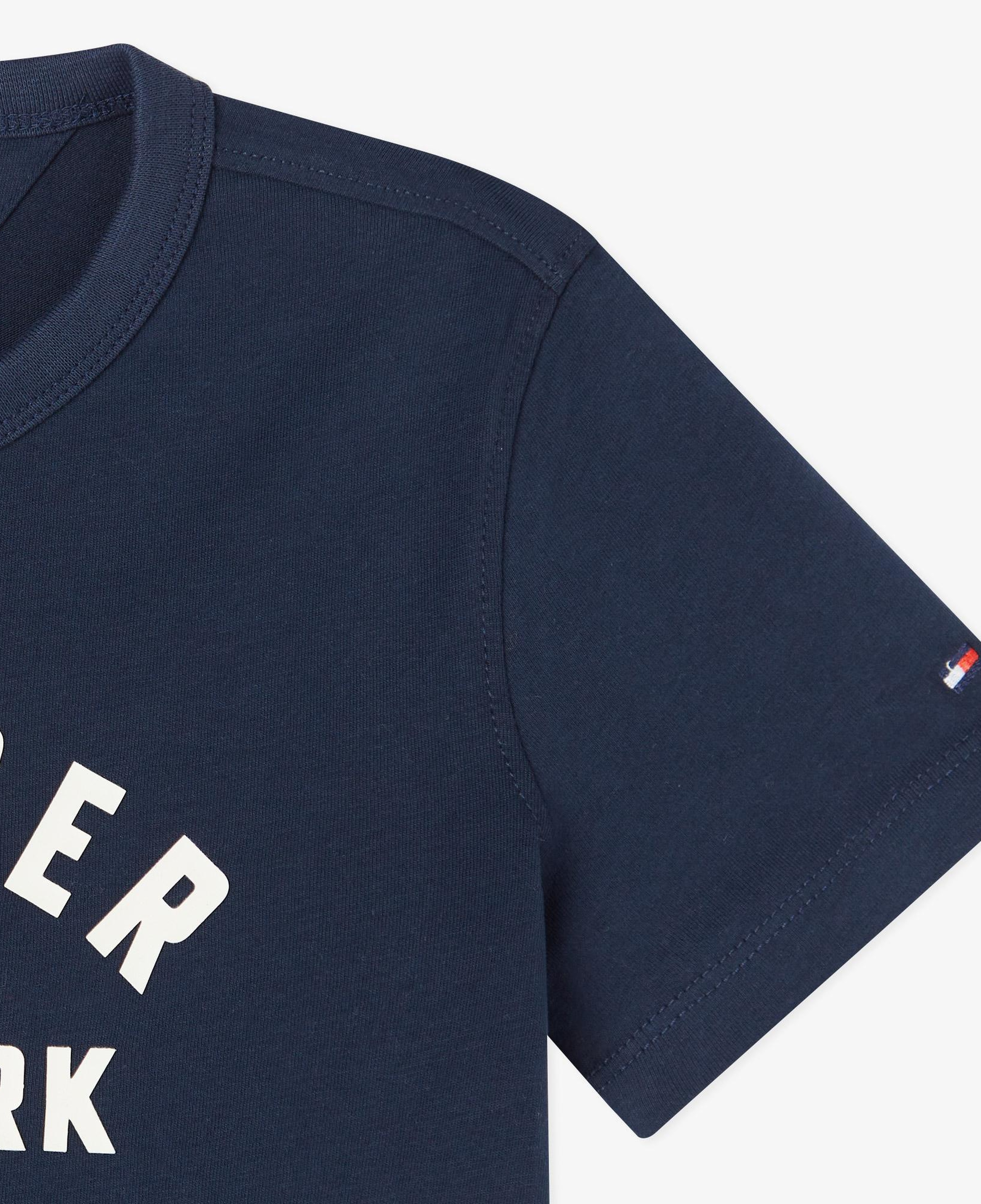 Tommy Hilfiger Curved Graphic Çocuk Lacivert T-Shirt