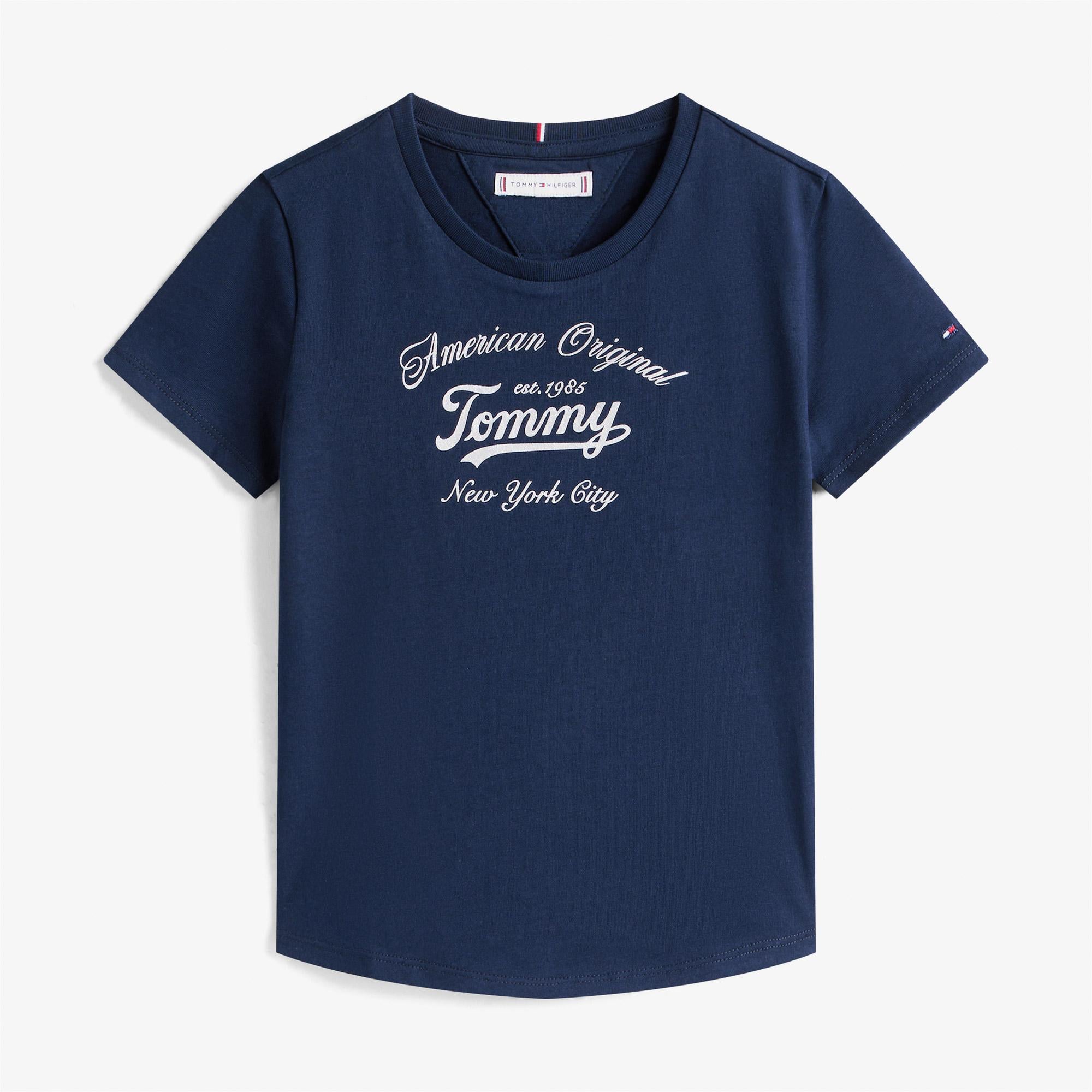 Tommy Hilfiger Script Çocuk Lacivert T-Shirt