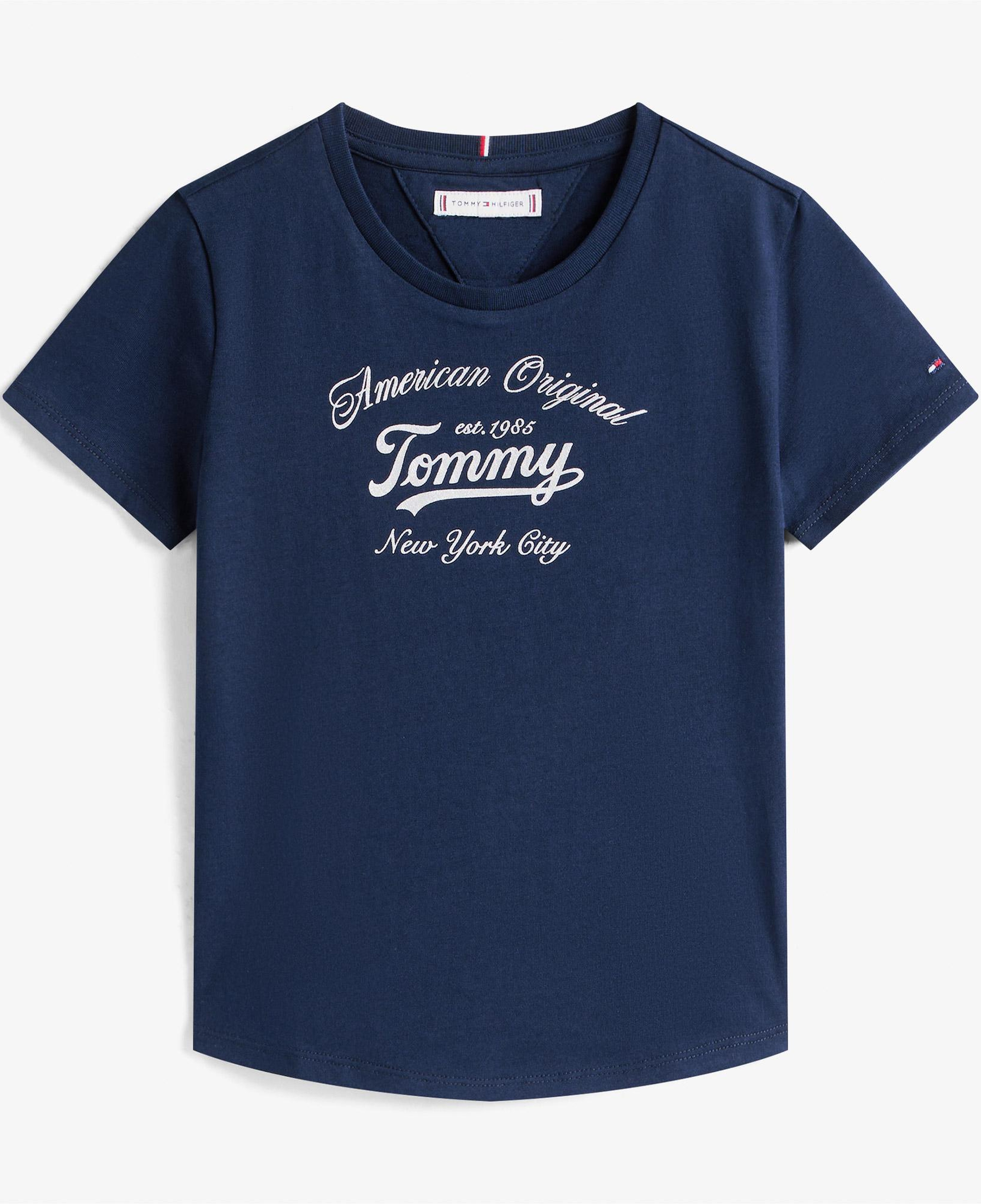 Tommy Hilfiger Script Çocuk Lacivert T-Shirt