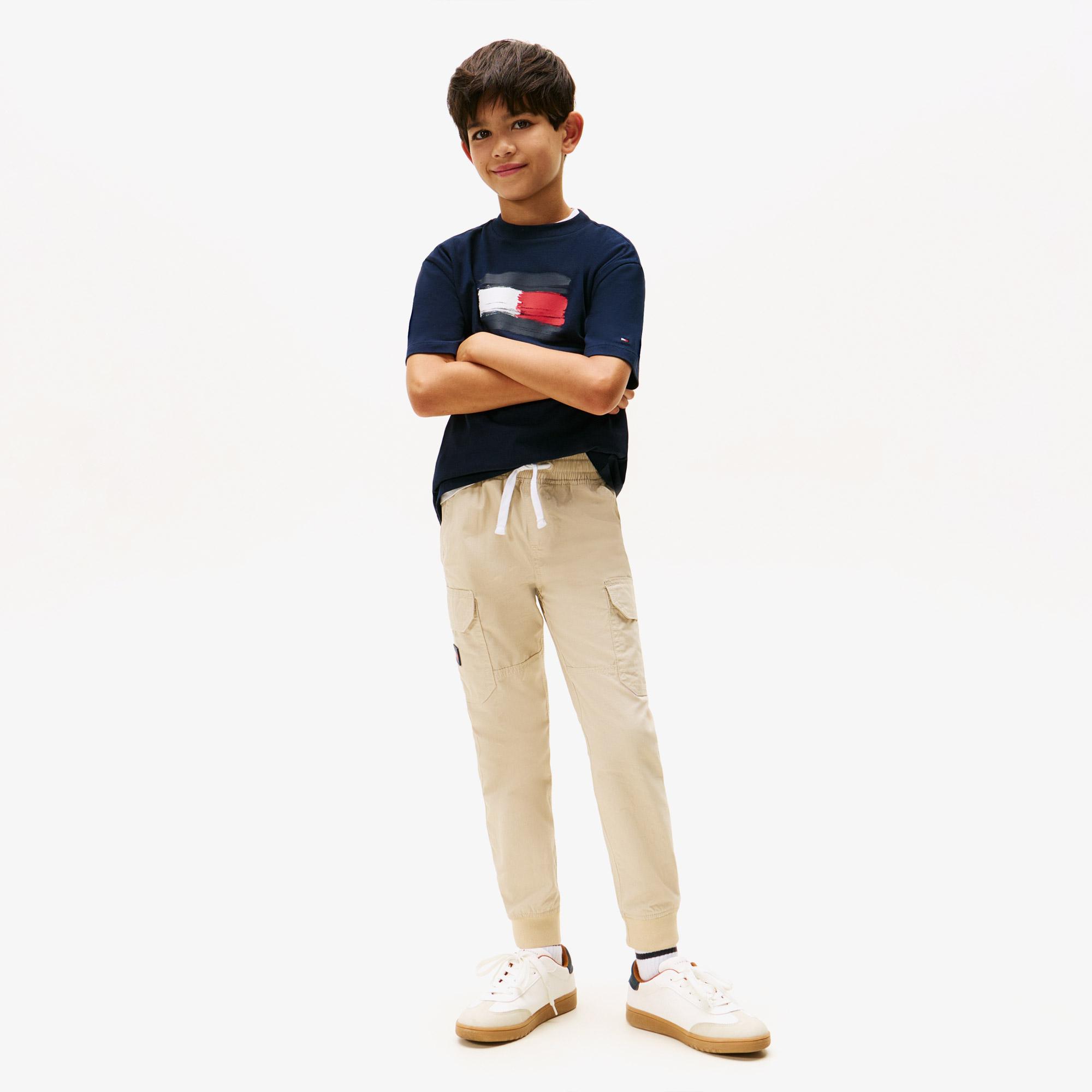 Tommy Hilfiger Flag Archive Çocuk Lacivert T-Shirt