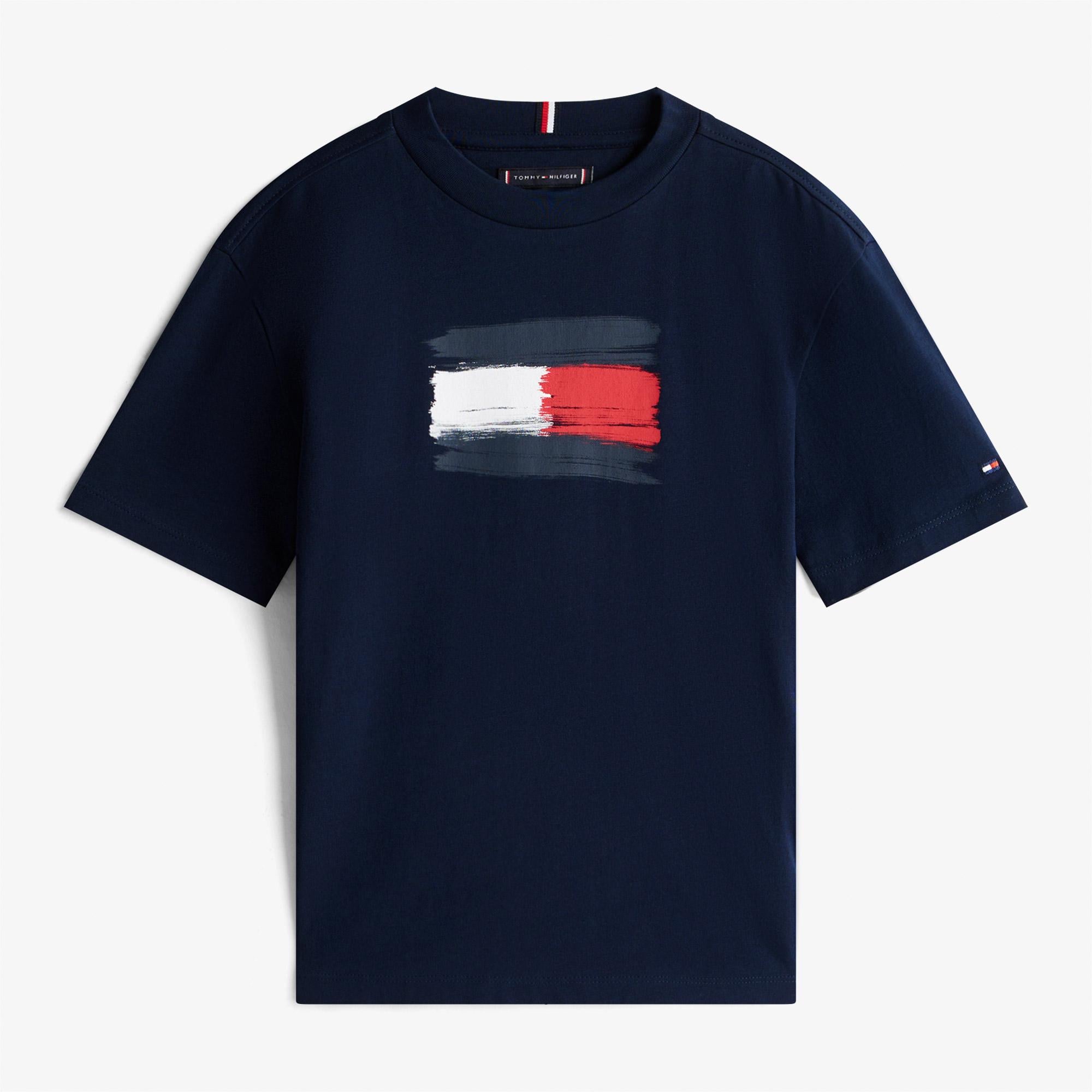 Tommy Hilfiger Flag Archive Çocuk Lacivert T-Shirt