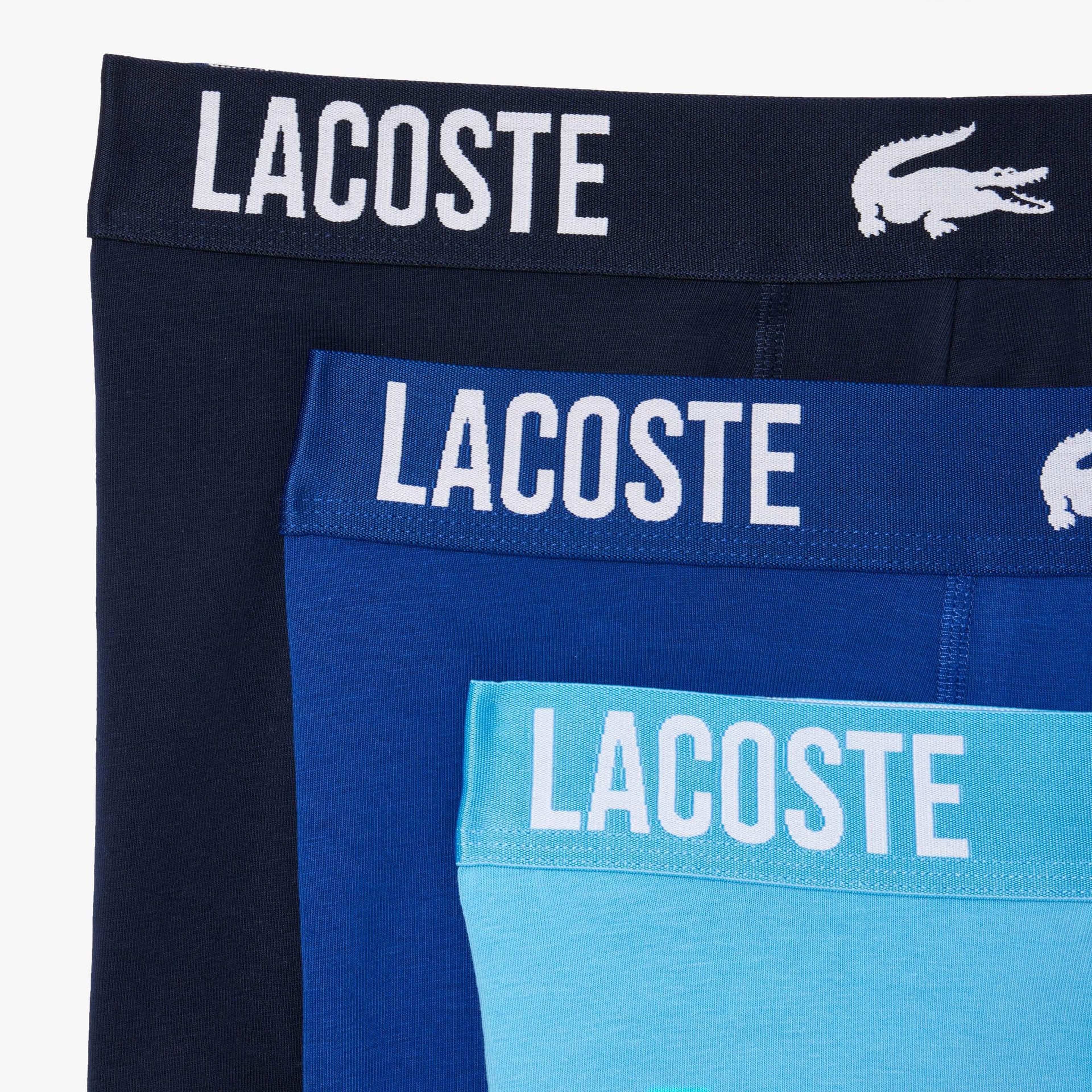 Lacoste Erkek 3'lü Renkli Boxer