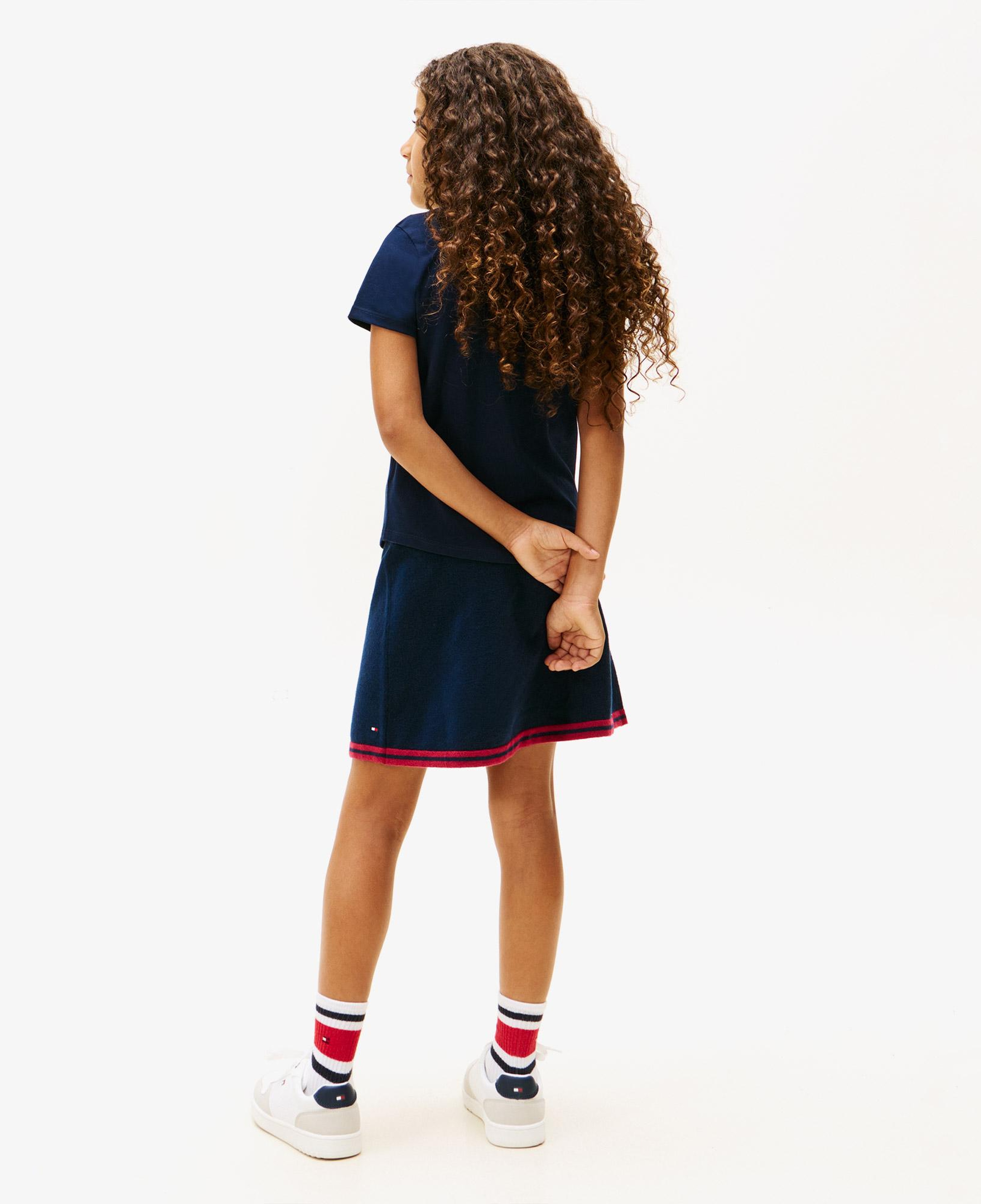 Tommy Hilfiger Graphic Flock Çocuk Lacivert T-Shirt