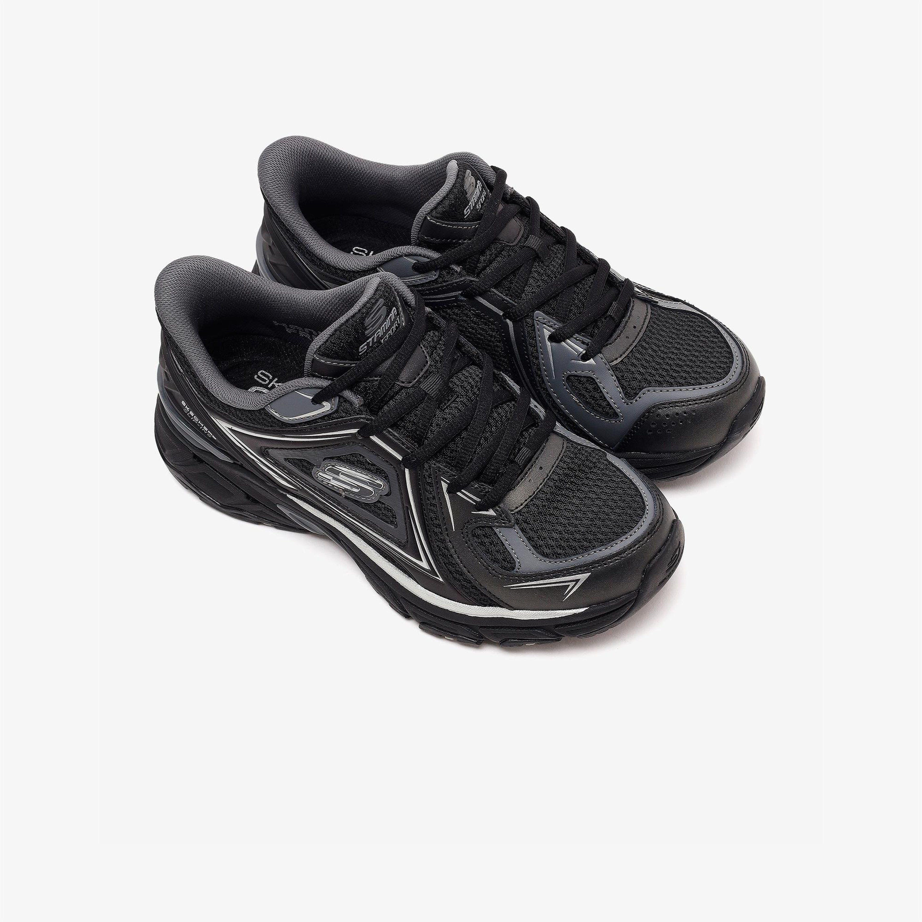 Skechers Stamina Sport Erkek Siyah Sneaker