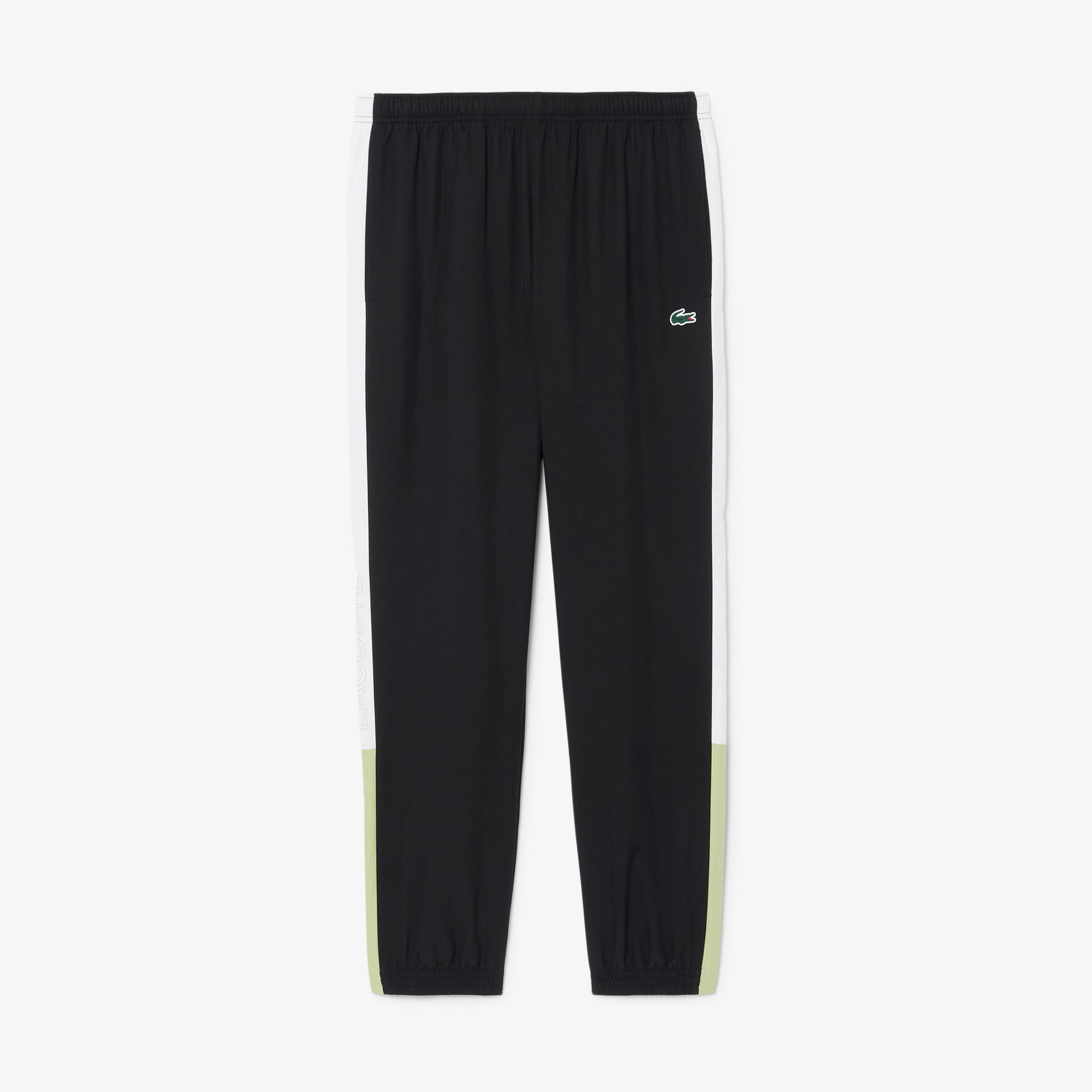 Lacoste Erkek Regular Fit Renk Bloklu Siyah Eşofman Takımı