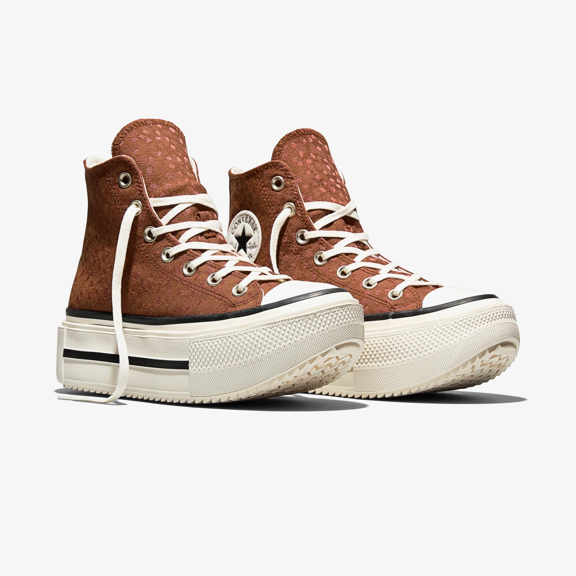 Converse Chuck Taylor All Star Lift Double Stack Unisex Kahverengi Sneaker