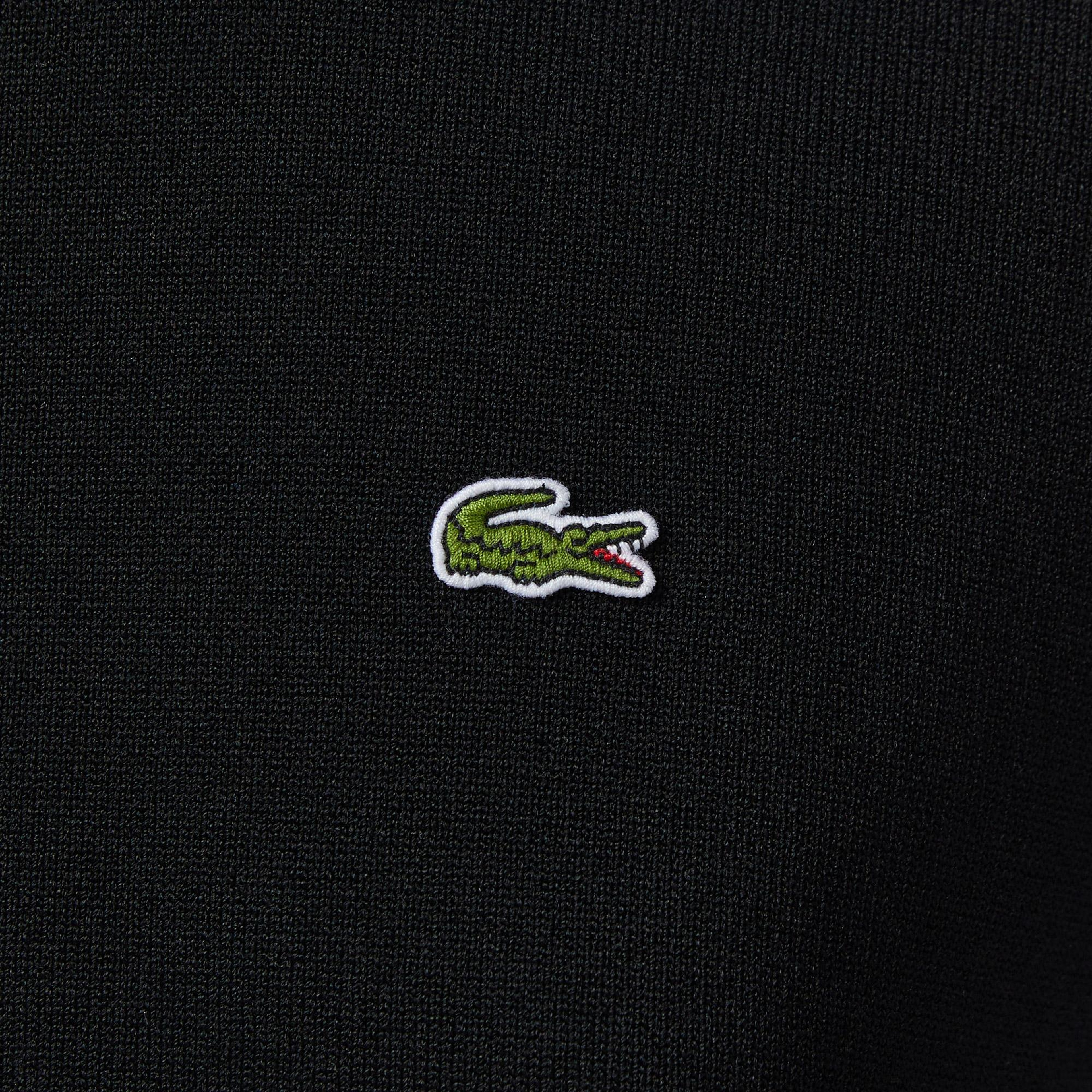 Lacoste Kadın Relaxed Fit Kısa Kollu Bisiklet Yaka Siyah Bluz