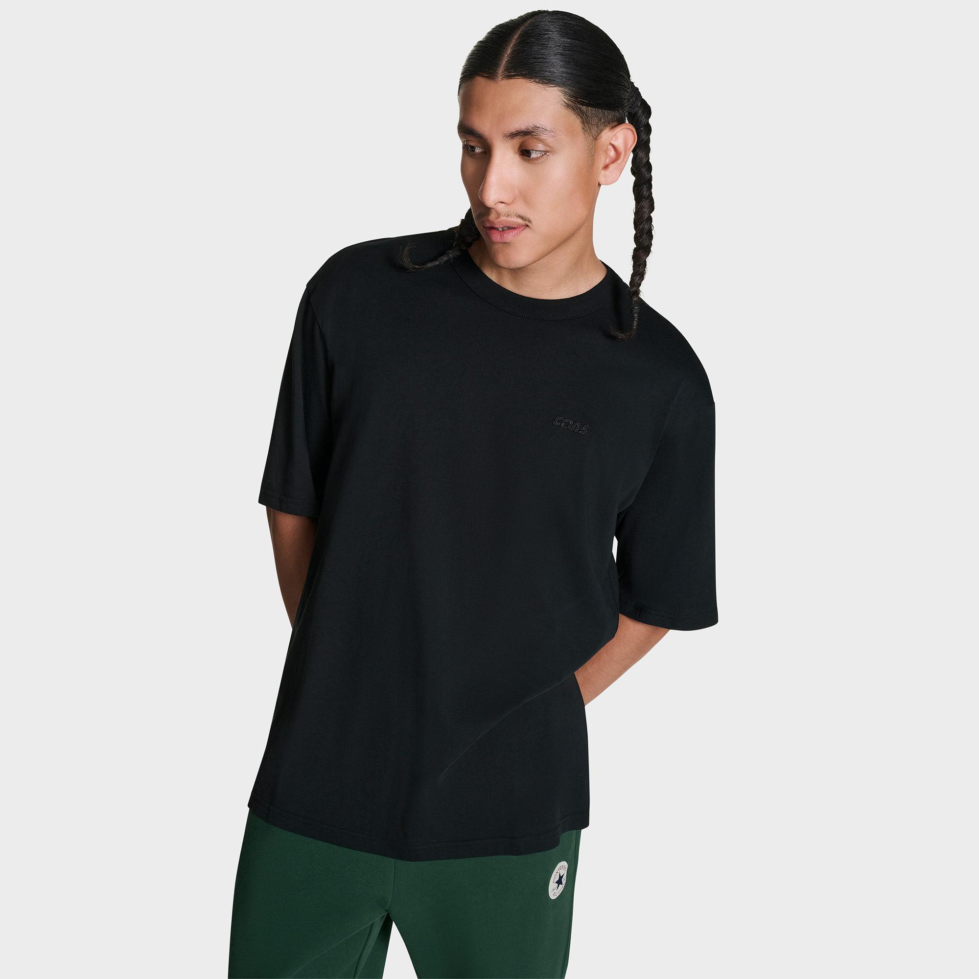 Converse CONS Erkek Siyah Loose Fit T-Shirt