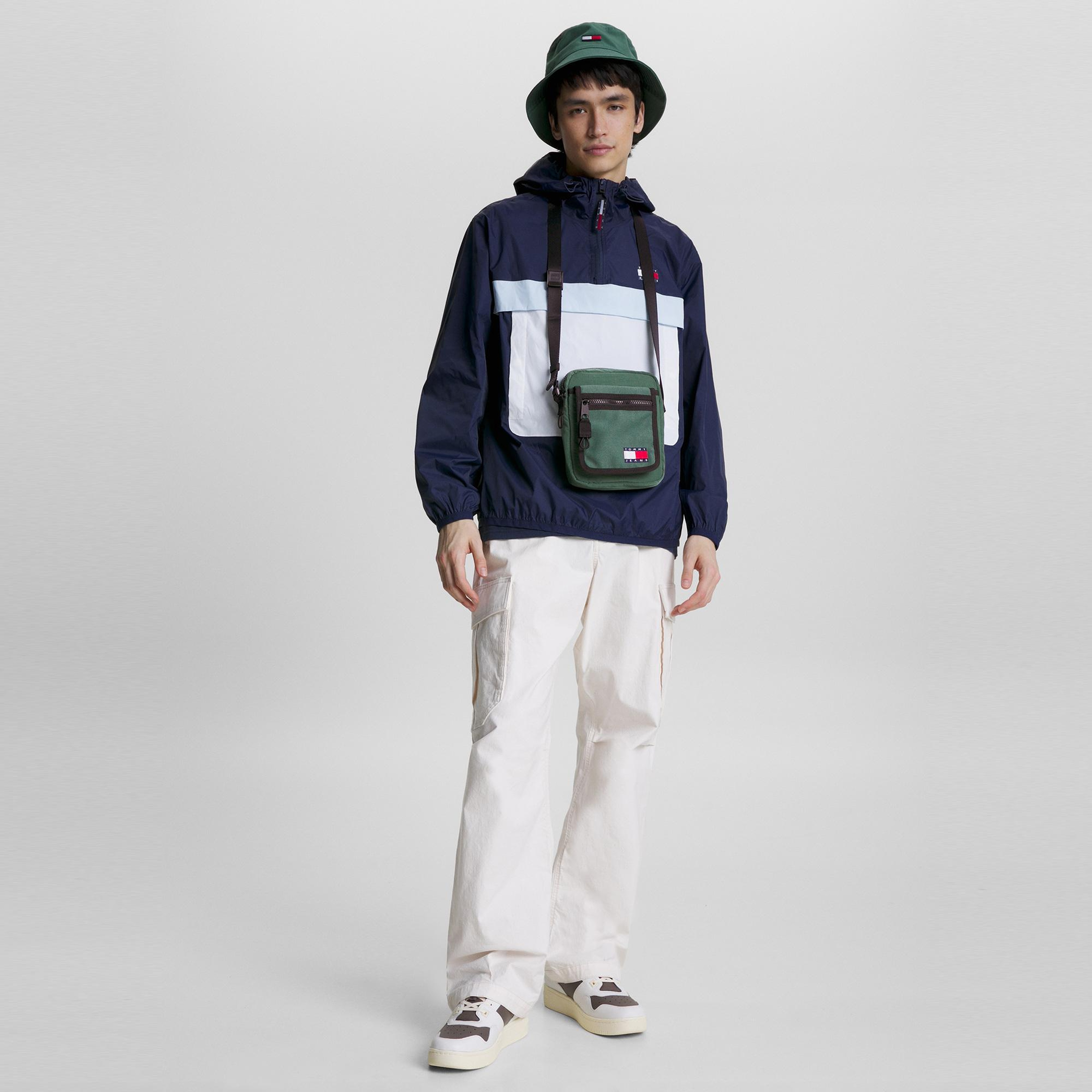 Tommy Jeans Mission Reporter Erkek Yeşil Omuz Çantası