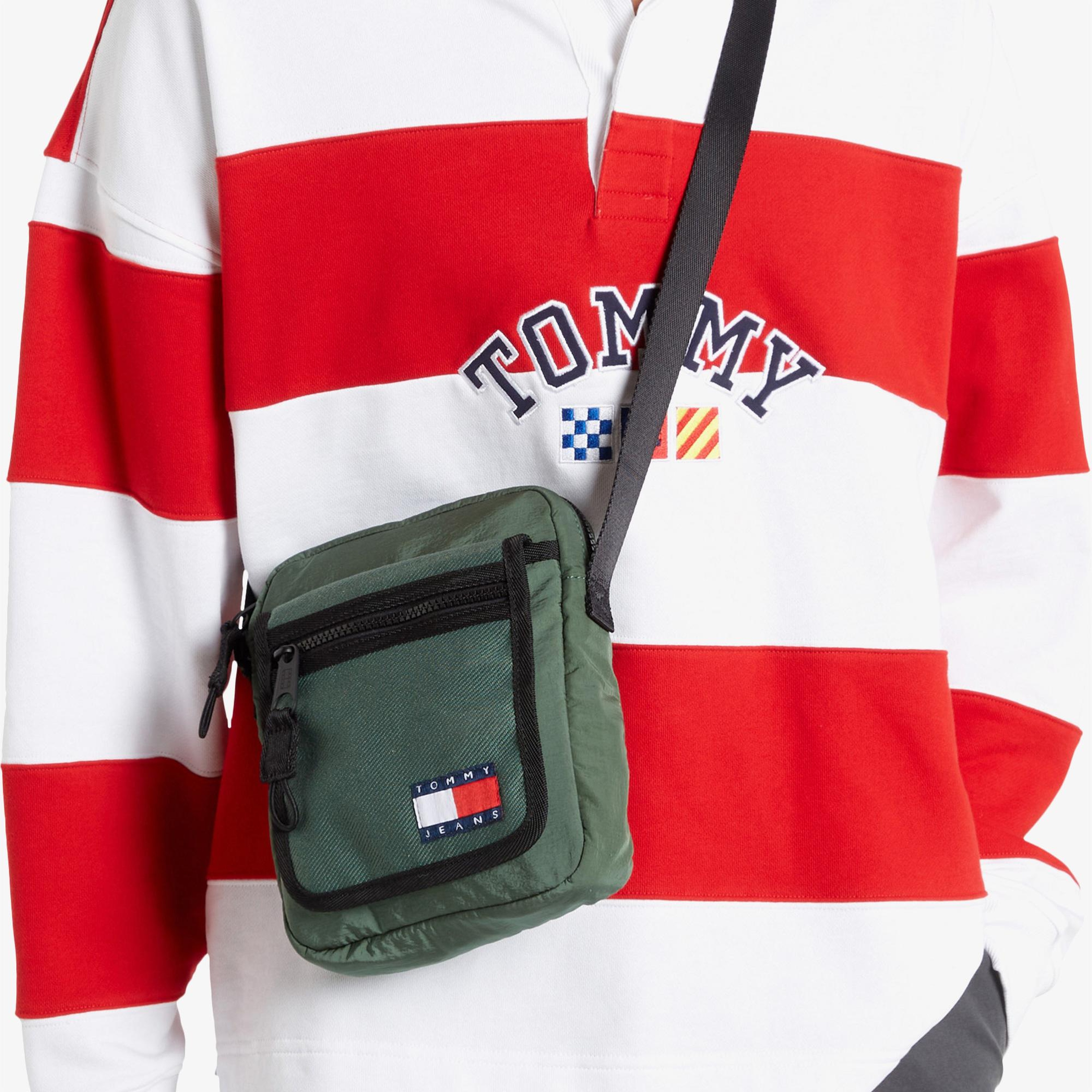Tommy Jeans Mission Reporter Erkek Yeşil Omuz Çantası