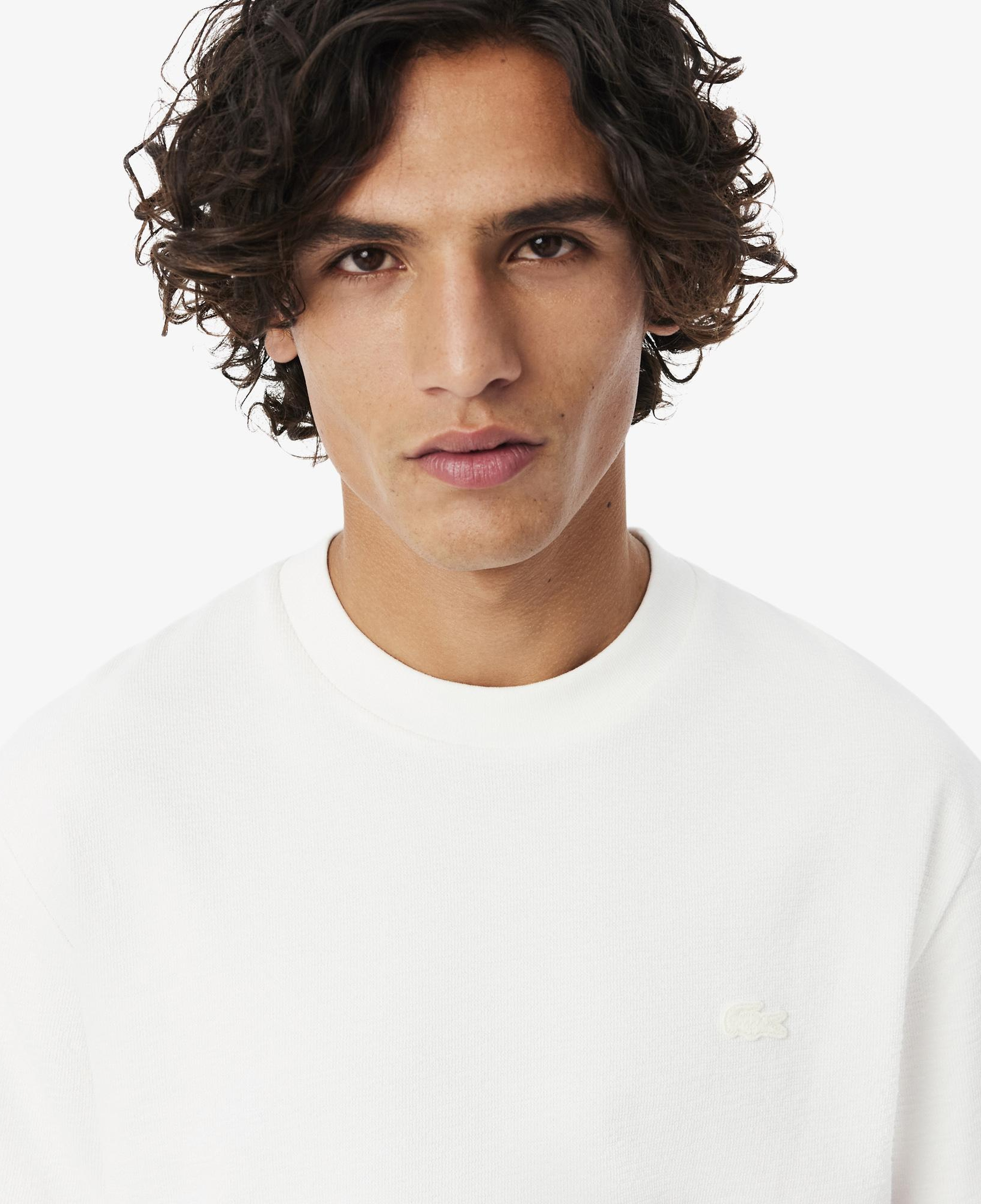 Lacoste Erkek Classic Fit Bisiklet Yaka Beyaz T-Shirt