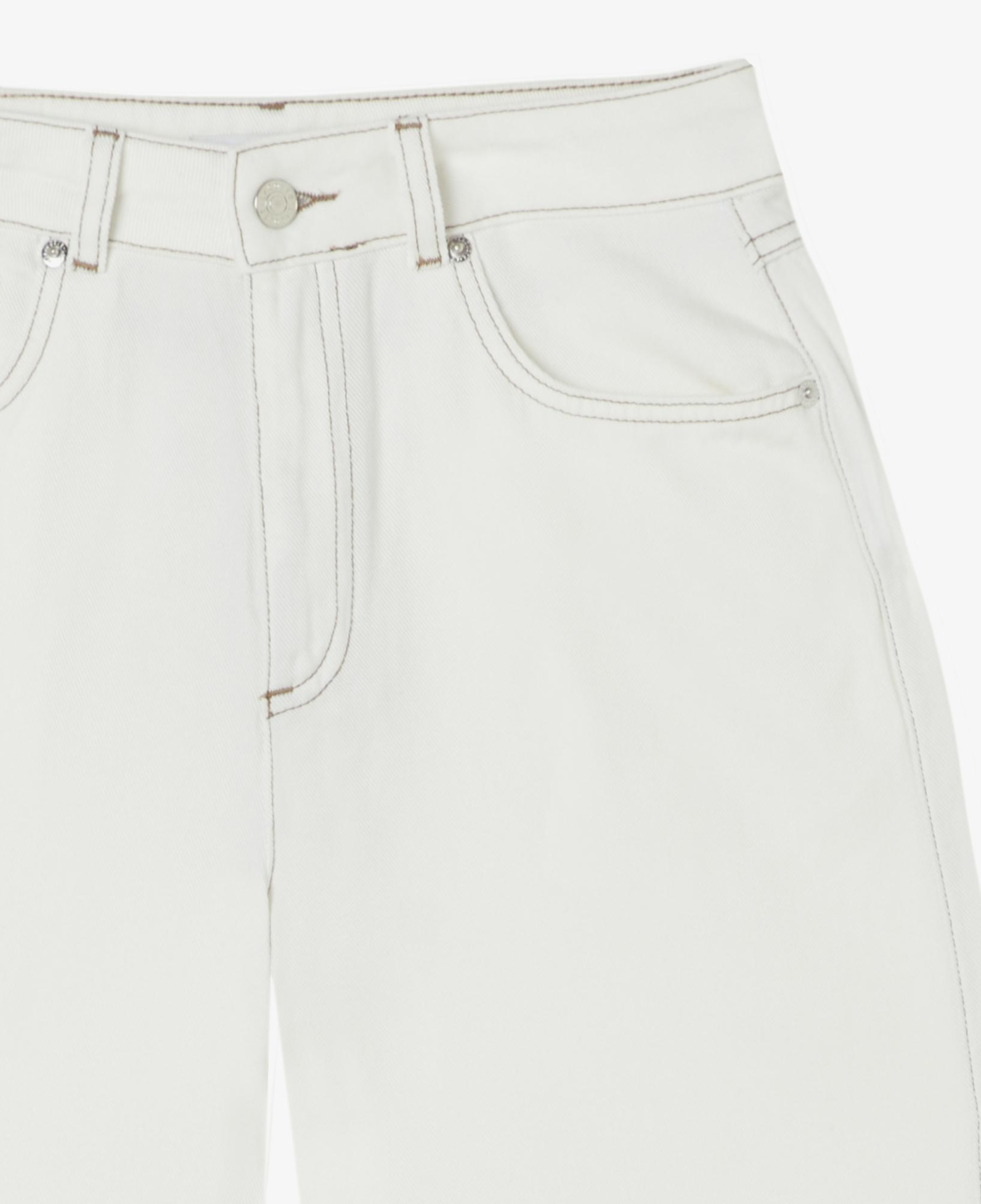 Lacoste Kadın Regular Fit Krem Jean Pantolon