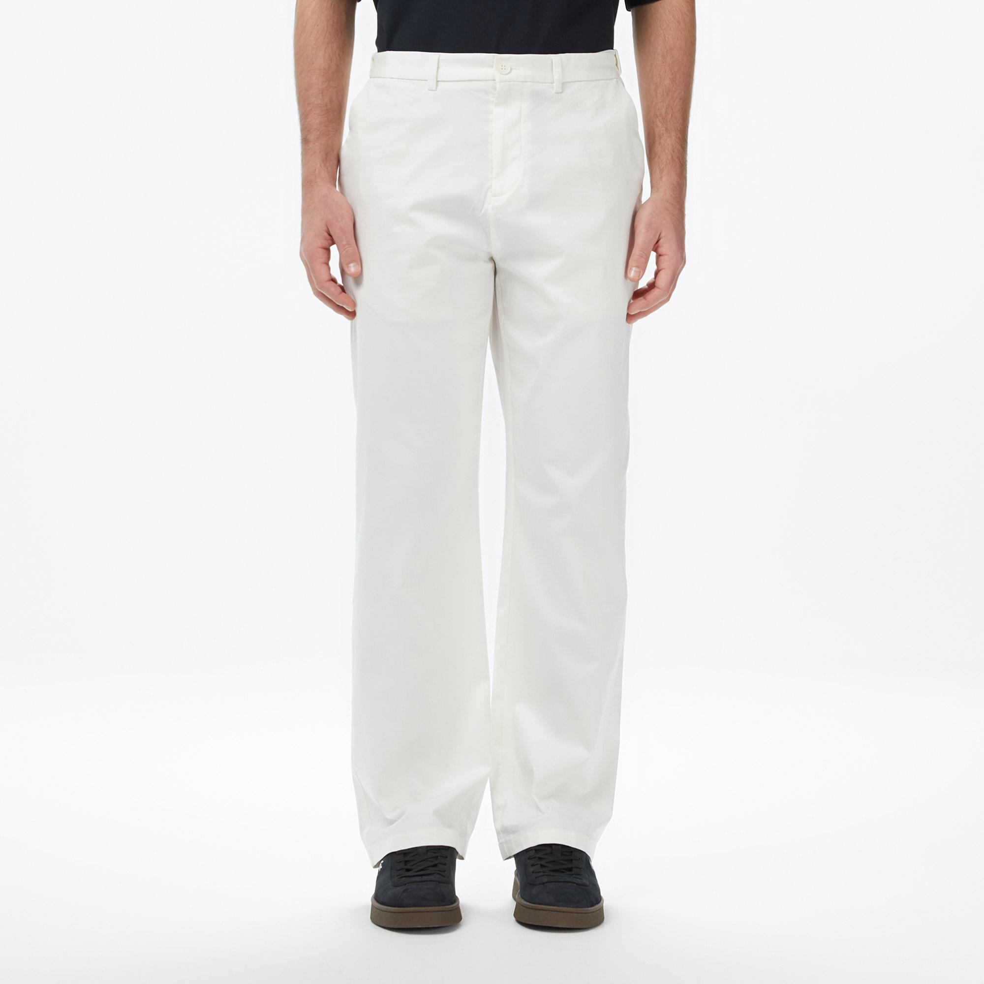 Lacoste Erkek Regular Fit Krem Chino Pantolon
