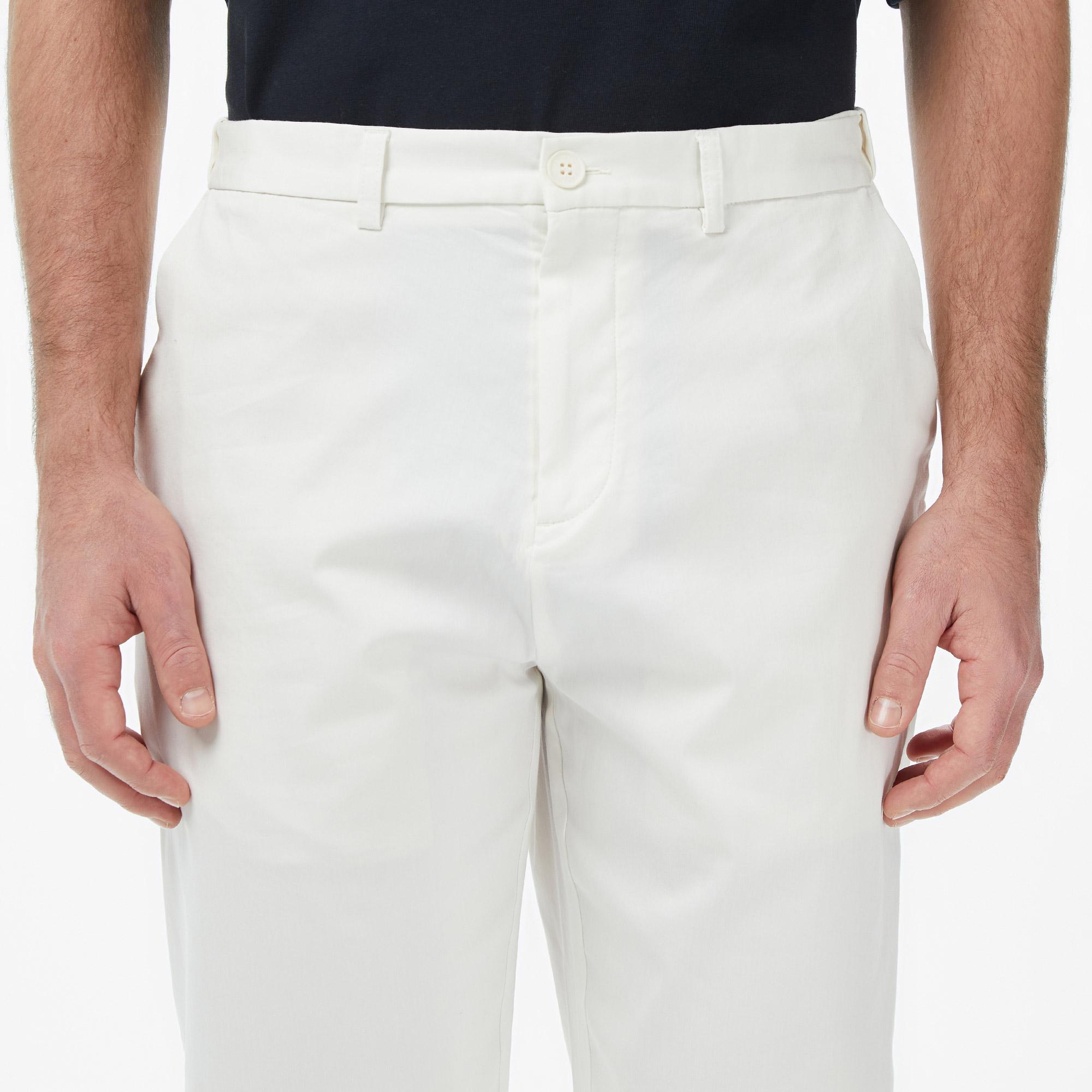 Lacoste Erkek Regular Fit Krem Chino Pantolon
