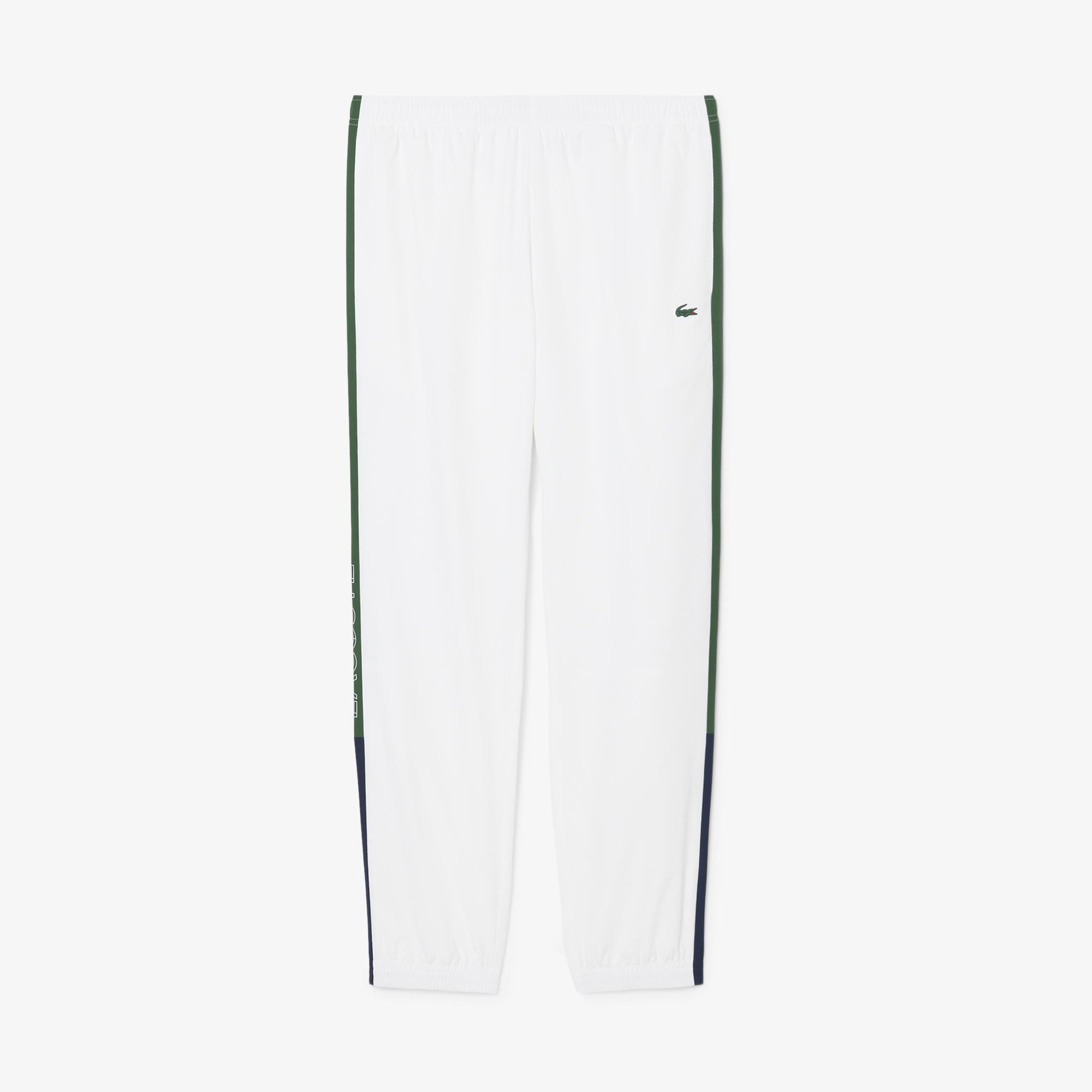 Lacoste Erkek Regular Fit Renk Bloklu Beyaz Eşofman Takımı