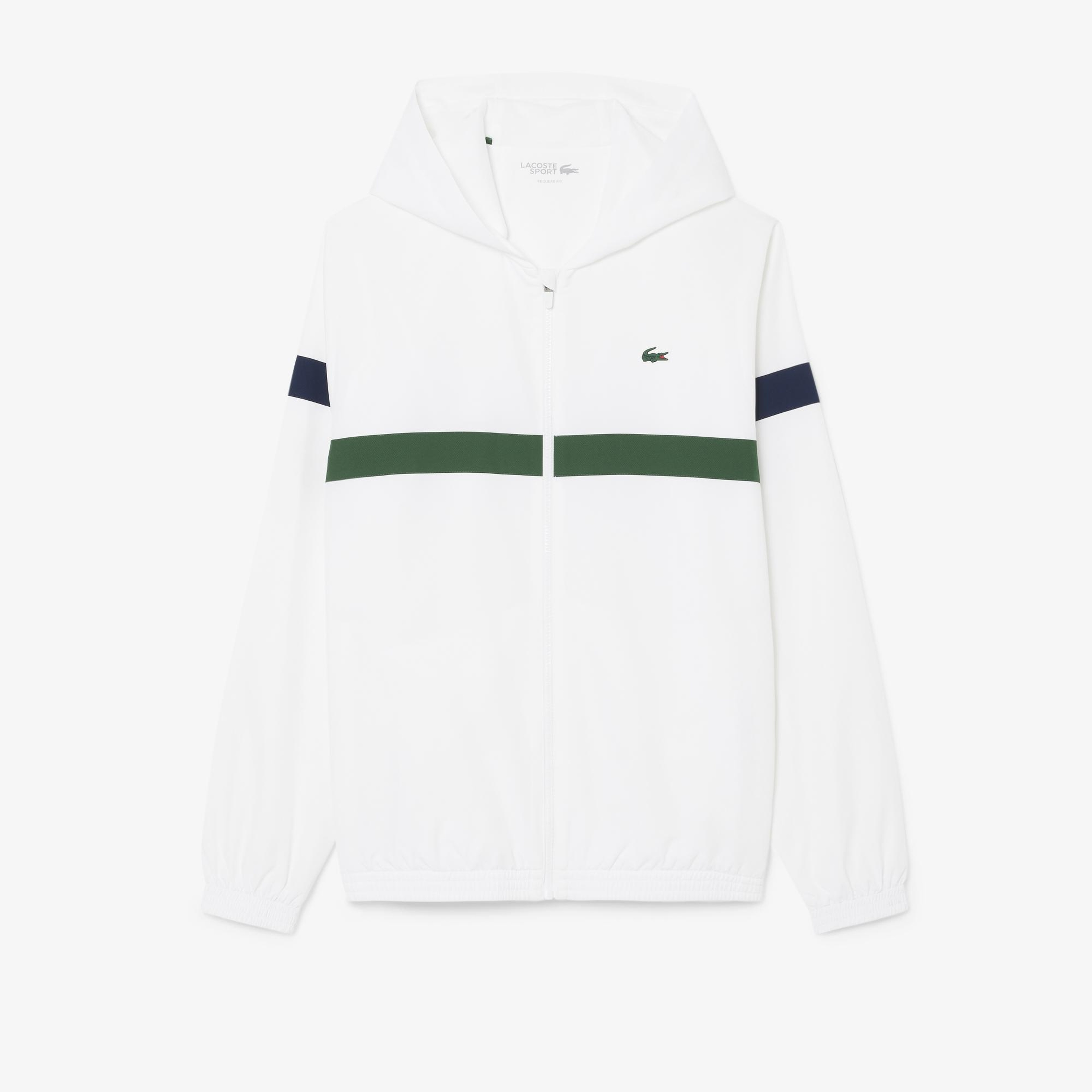 Lacoste Erkek Regular Fit Renk Bloklu Beyaz Eşofman Takımı