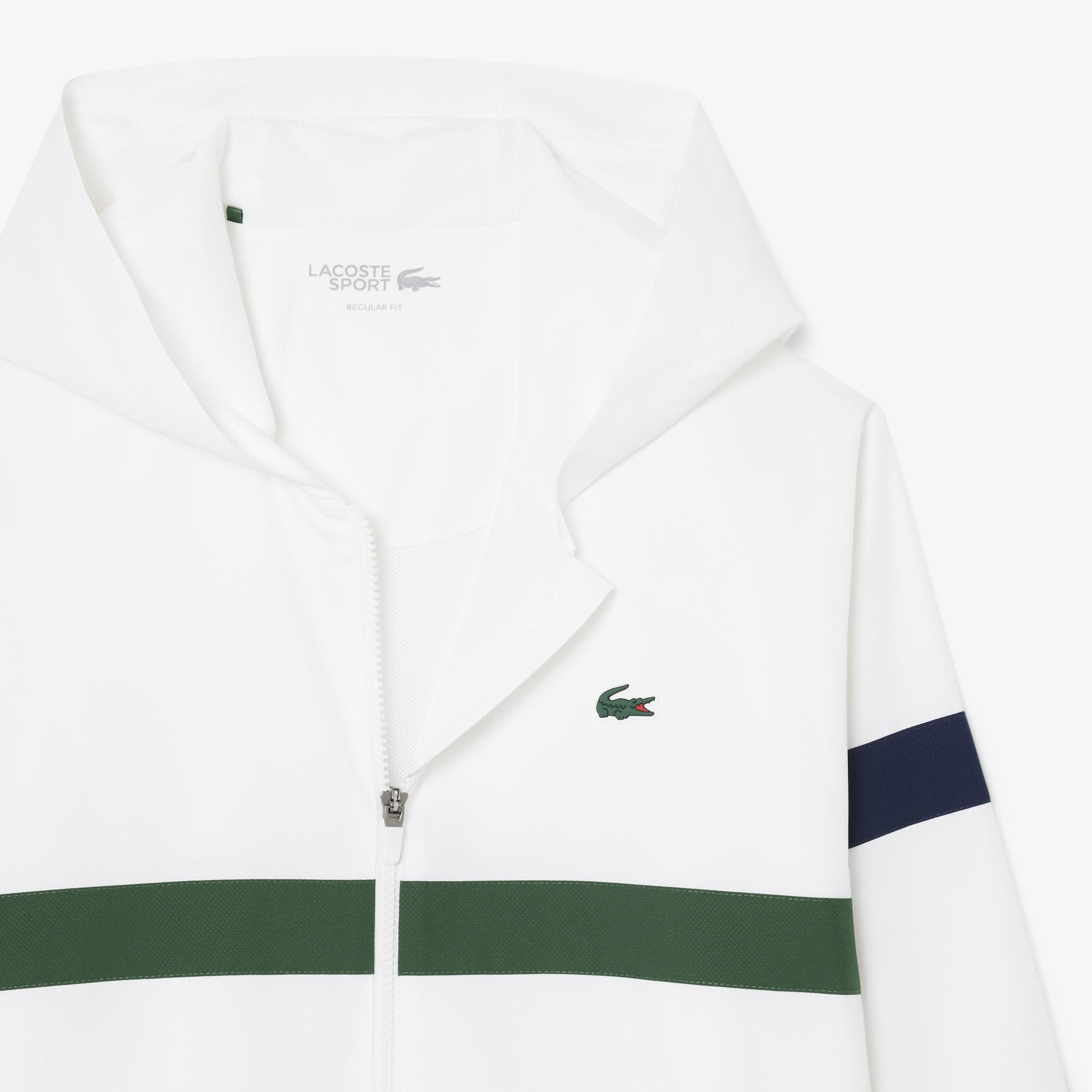 Lacoste Erkek Regular Fit Renk Bloklu Beyaz Eşofman Takımı