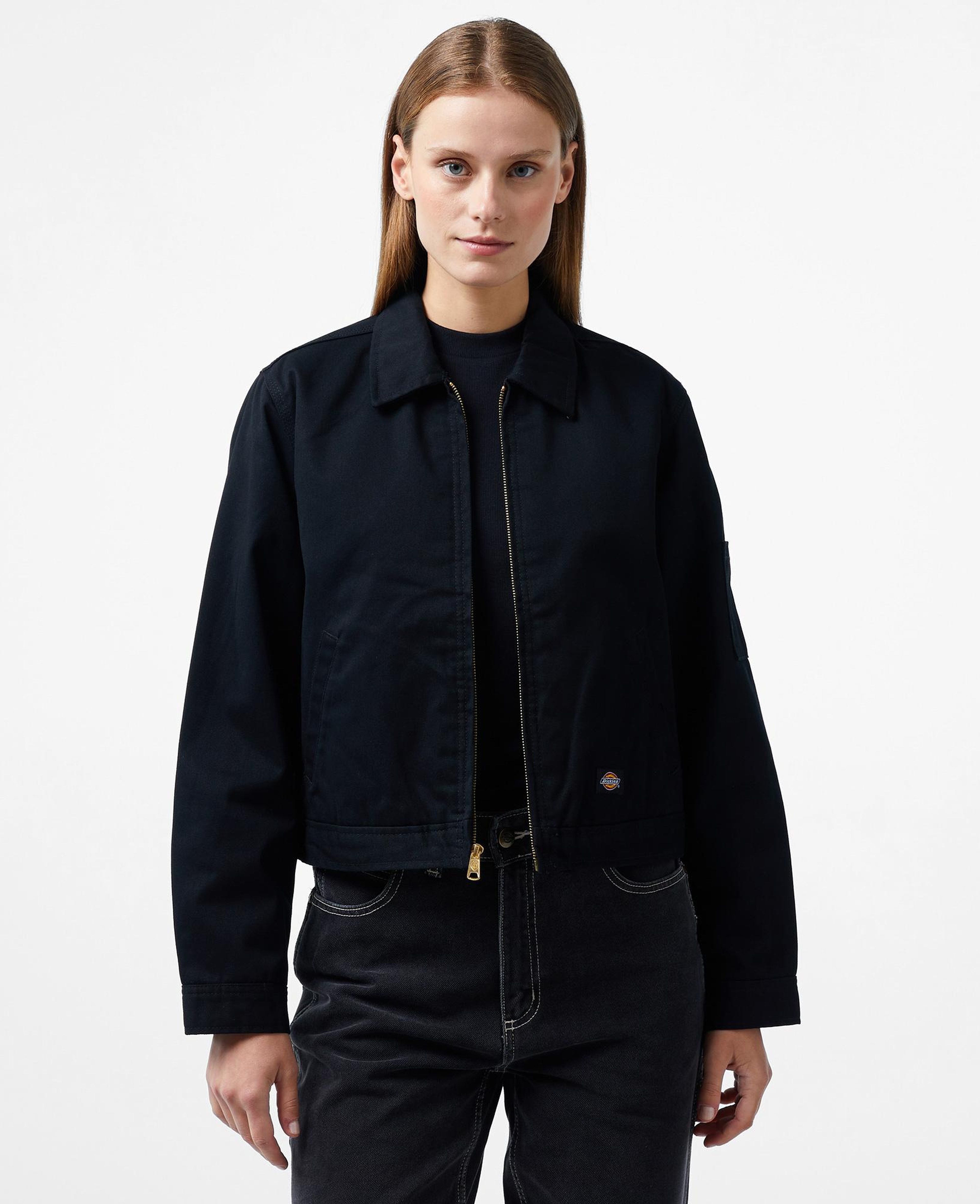 Dickies Lined Eisenhower Crop Kadın Siyah Ceket