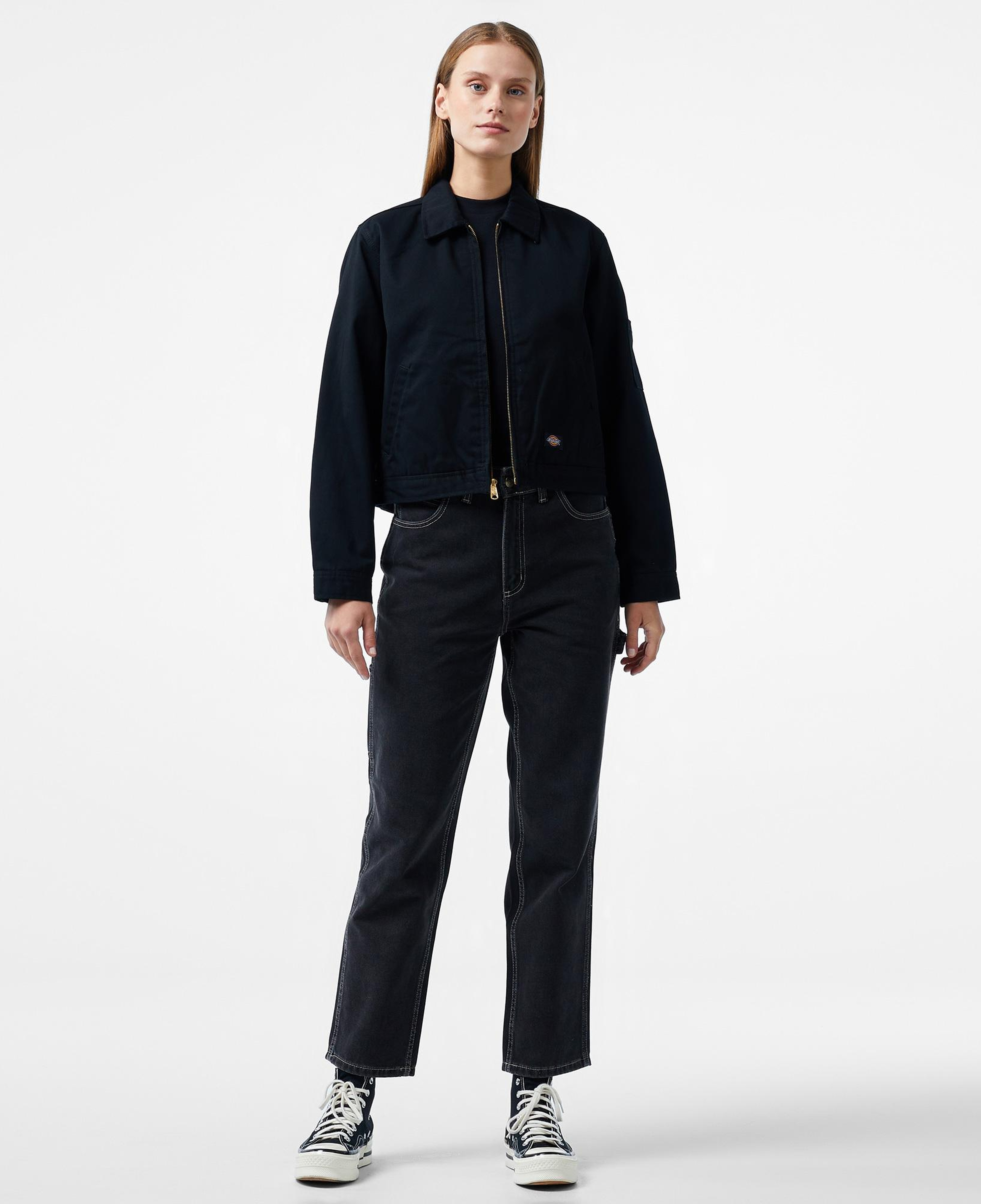 Dickies Lined Eisenhower Crop Kadın Siyah Ceket