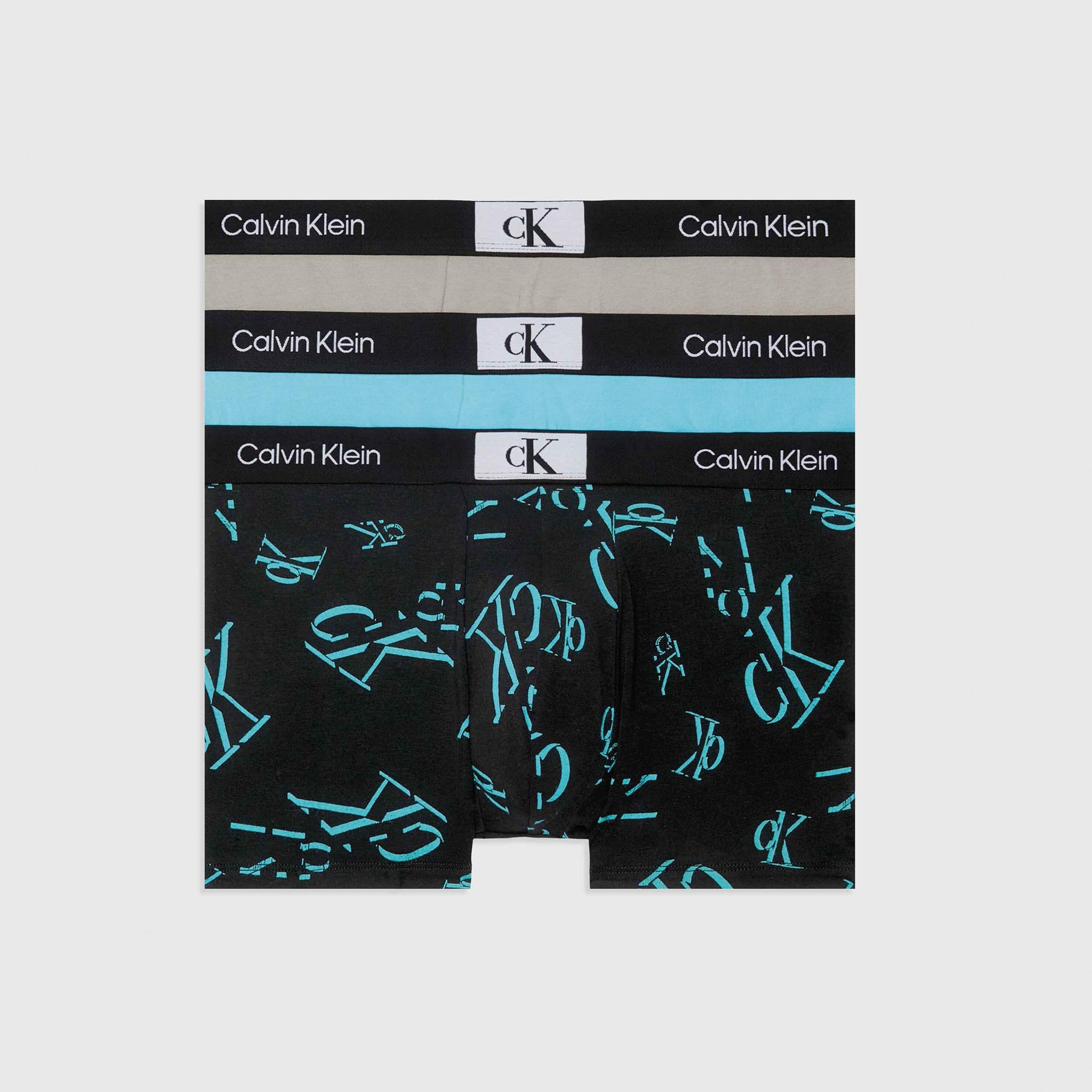 Calvin Klein Trunk 3'Lü Erkek Renkli Boxer