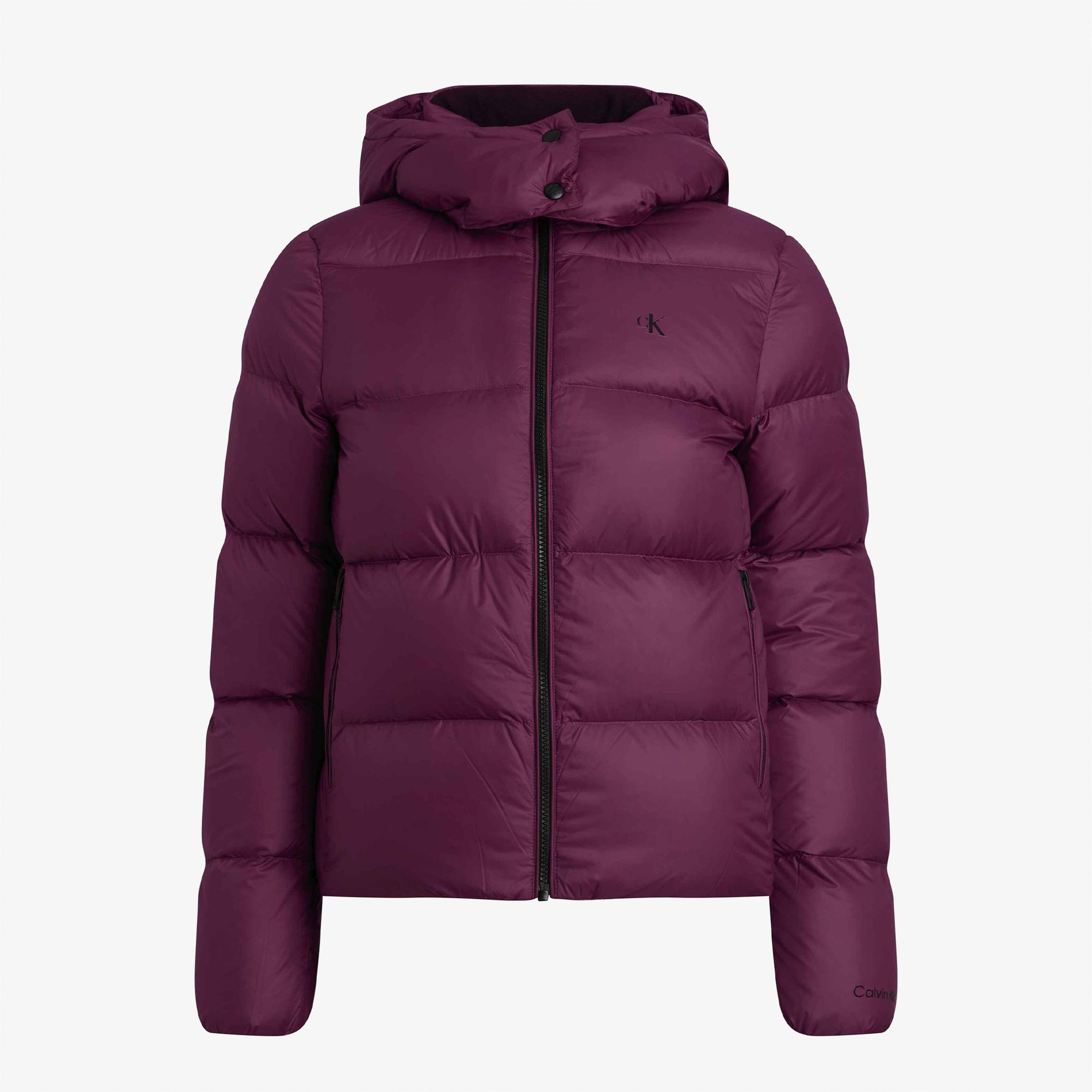 Calvin Klein Jeans Down Archetype Short Puffer Kadın Mor Mont
