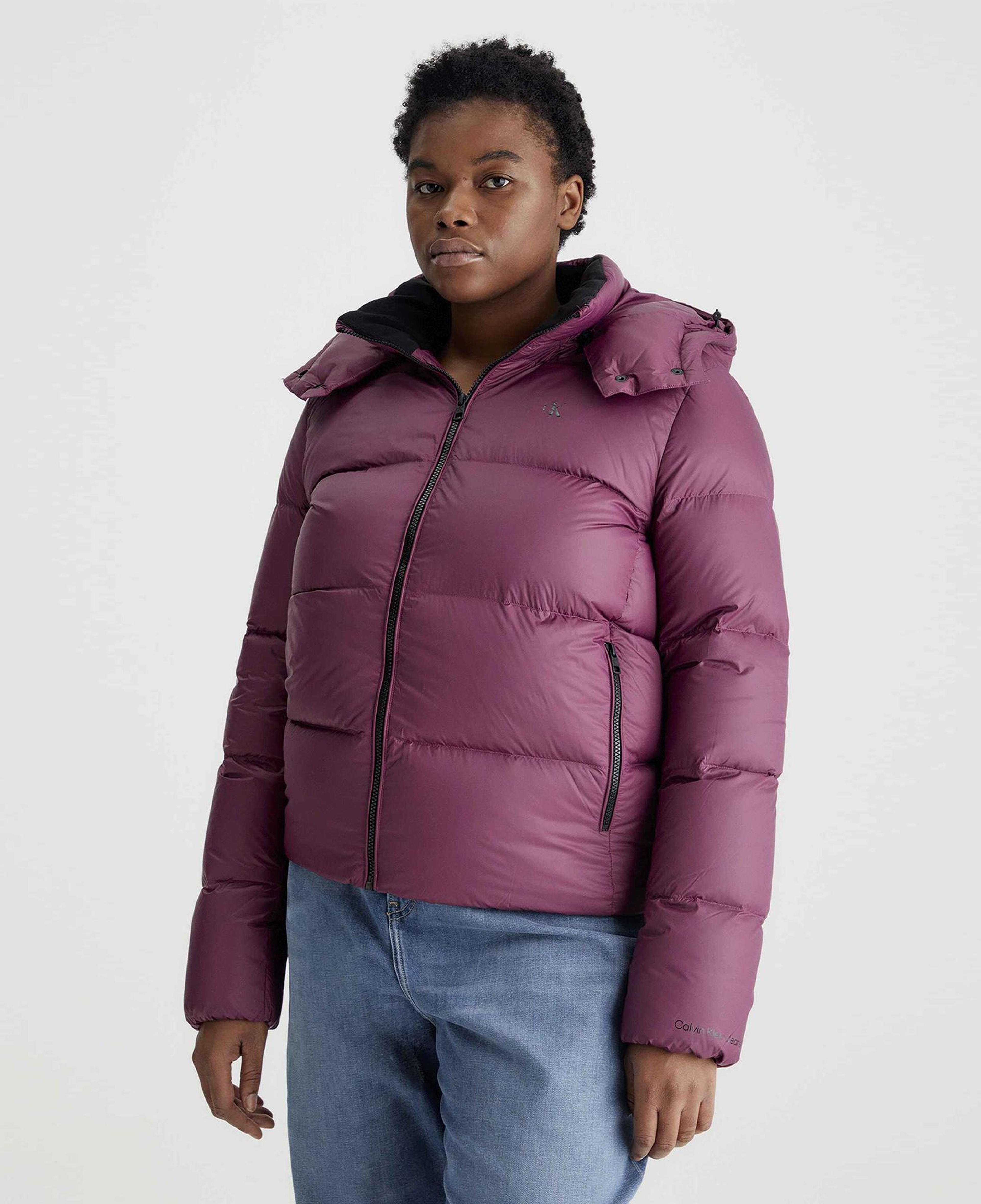 Calvin Klein Jeans Down Archetype Short Puffer Kadın Mor Mont