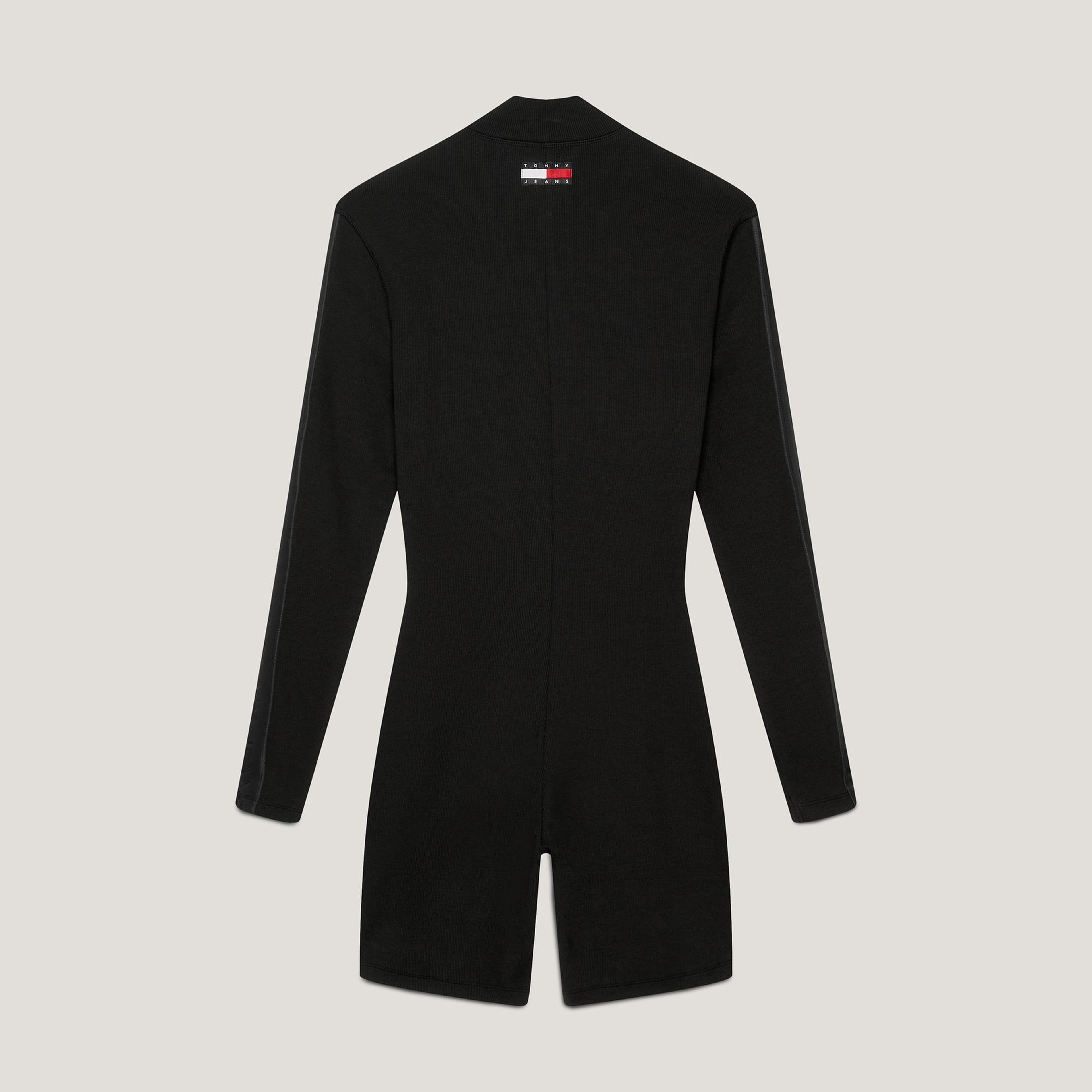 Tommy Jeans Remastered Rib Unitard Kadın Siyah Tulum