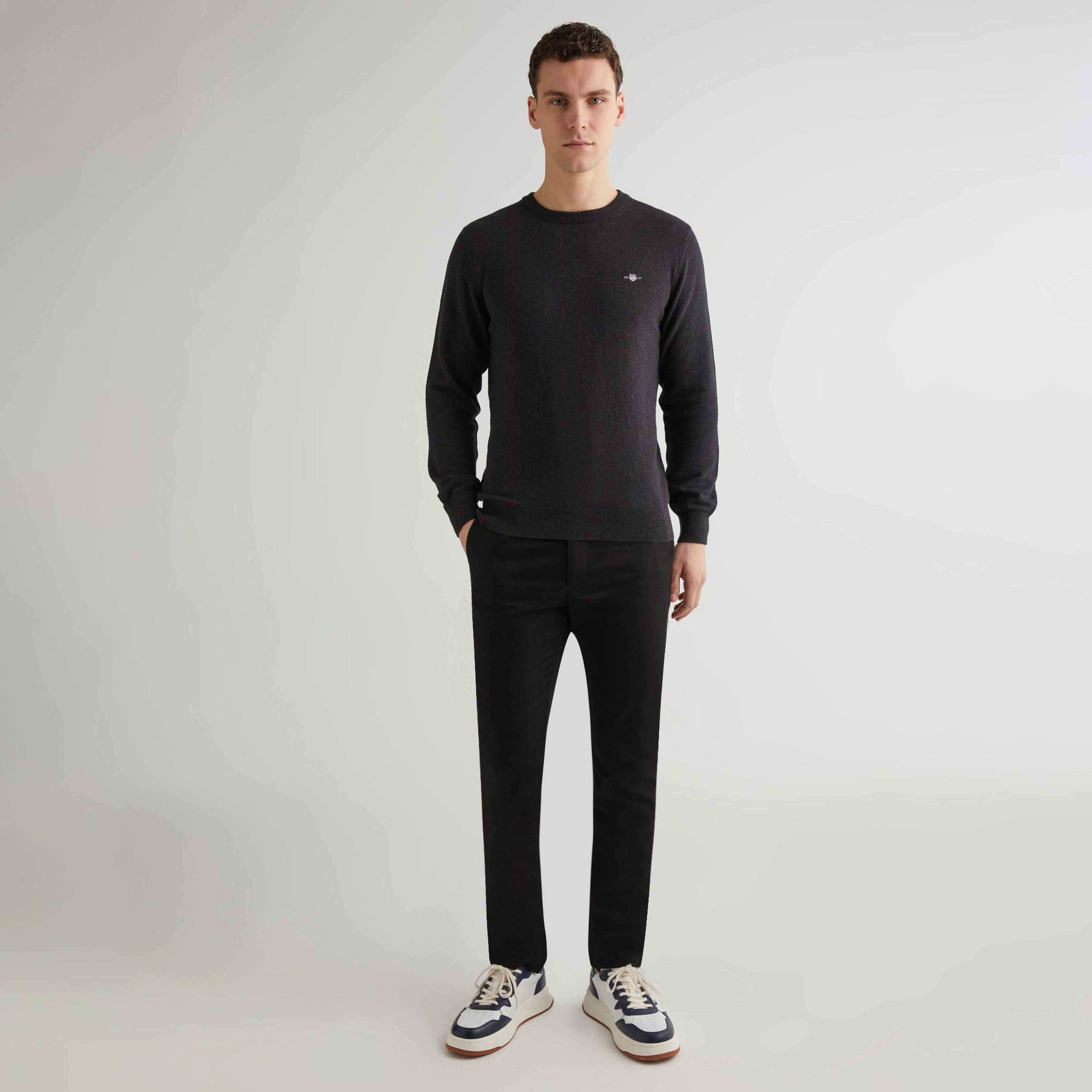 Gant Erkek Siyah Slim Fit Pantolon